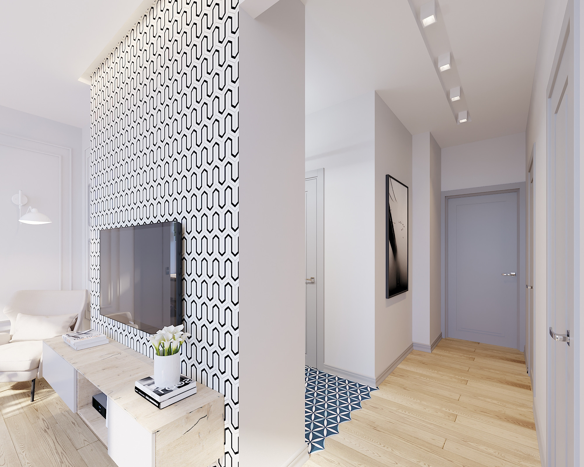 ЖК Рассказово. 2-к квартира. 70 м². Авторский дизайн интерьера