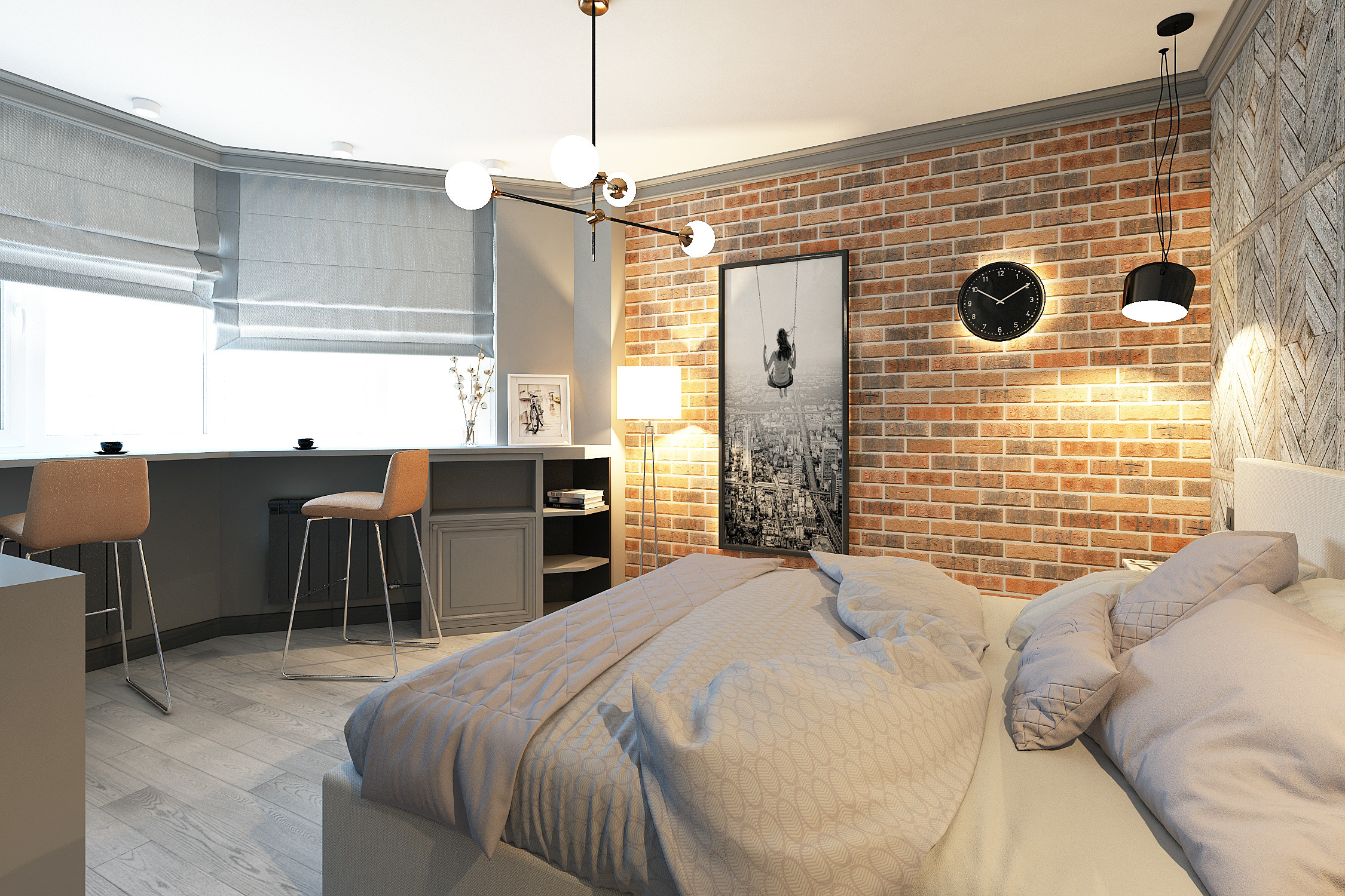 ЖК Московский. 1-к квартира. 42 м². Авторский дизайн интерьера