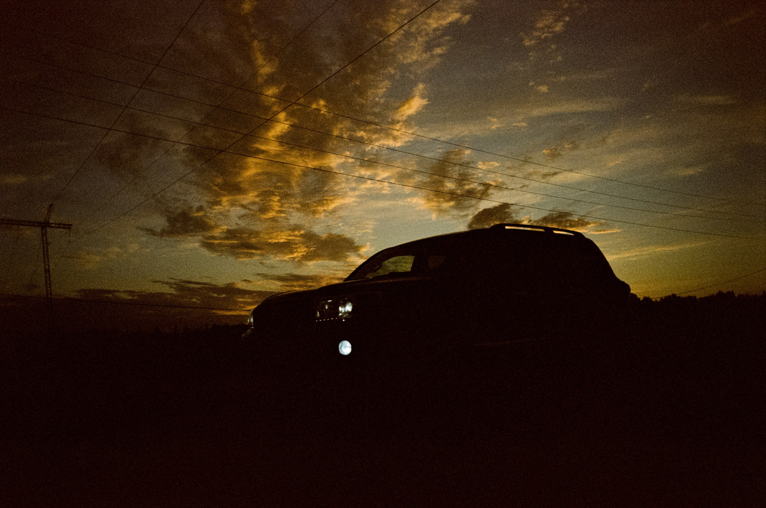 Ricoh MF-1 / Fujifilm X-tra 400 (просрочка) / Закат в Котово