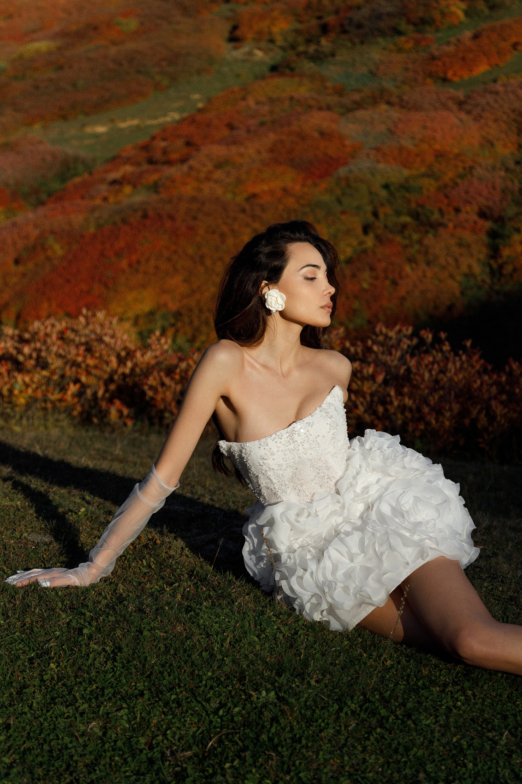 Свадьба в горах на закате