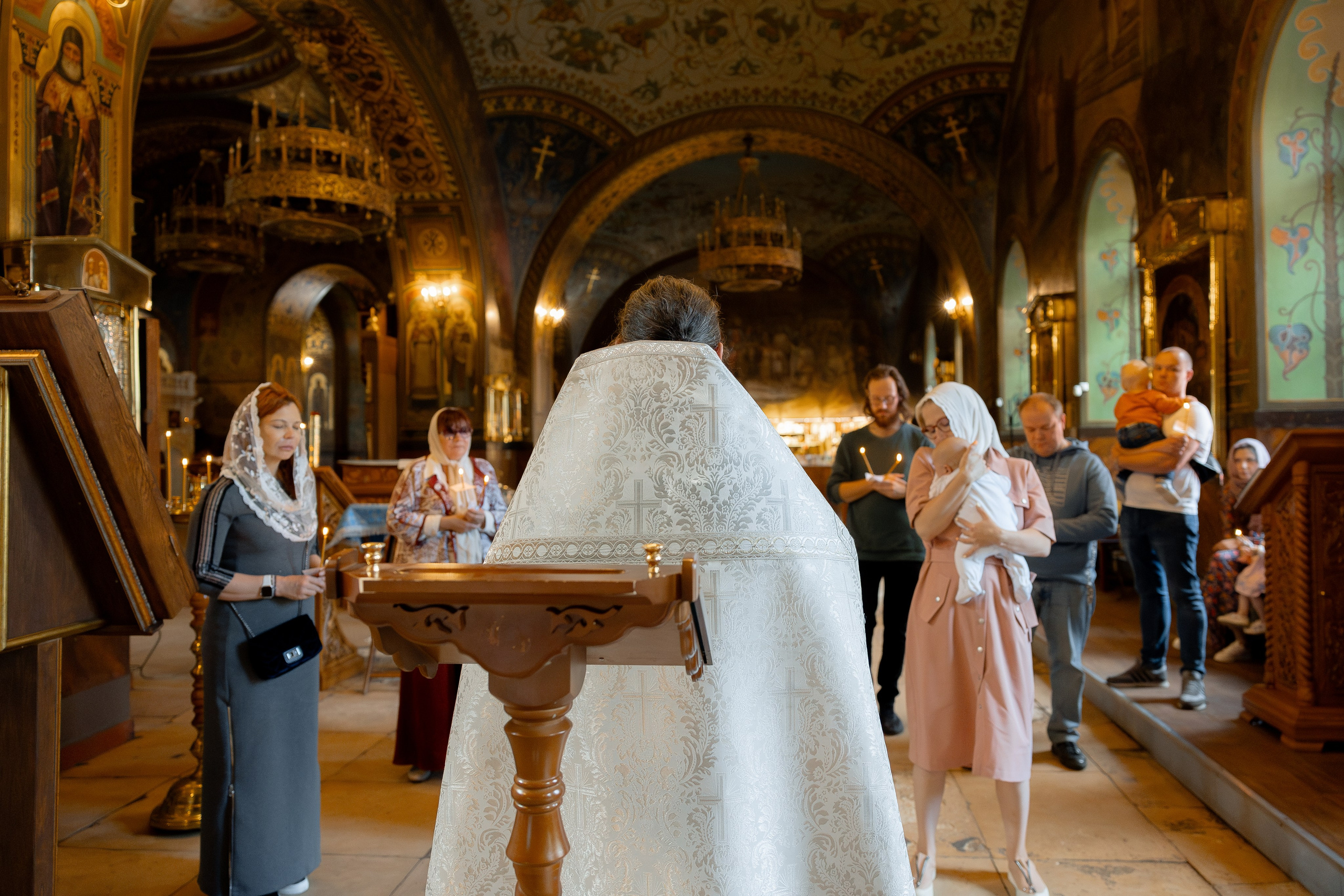 Таинство крещения Марка. Свадебный фотограф в Москве
