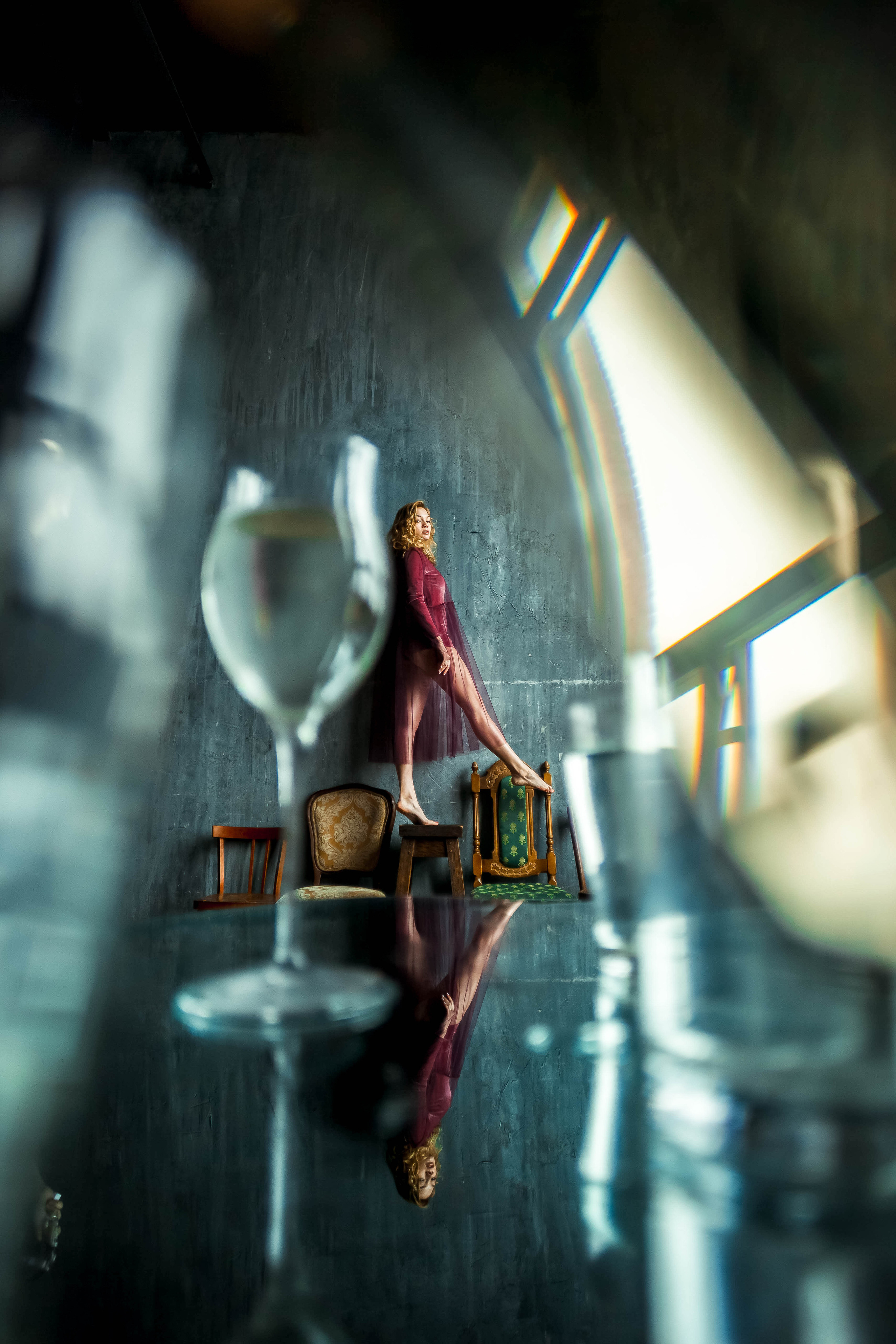 индивидуальный урок у Ксении Засецкой с Таней Струженковой в студии обскур