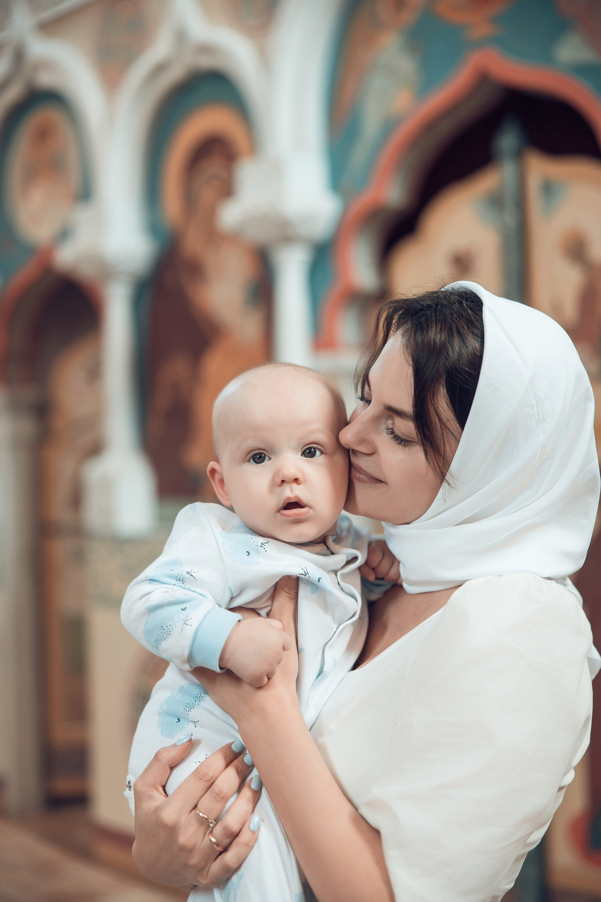 Таинство Крещения Василия. Храм в честь иконы «Всецарица». Семейный фотограф в Рязани и Рязанской области