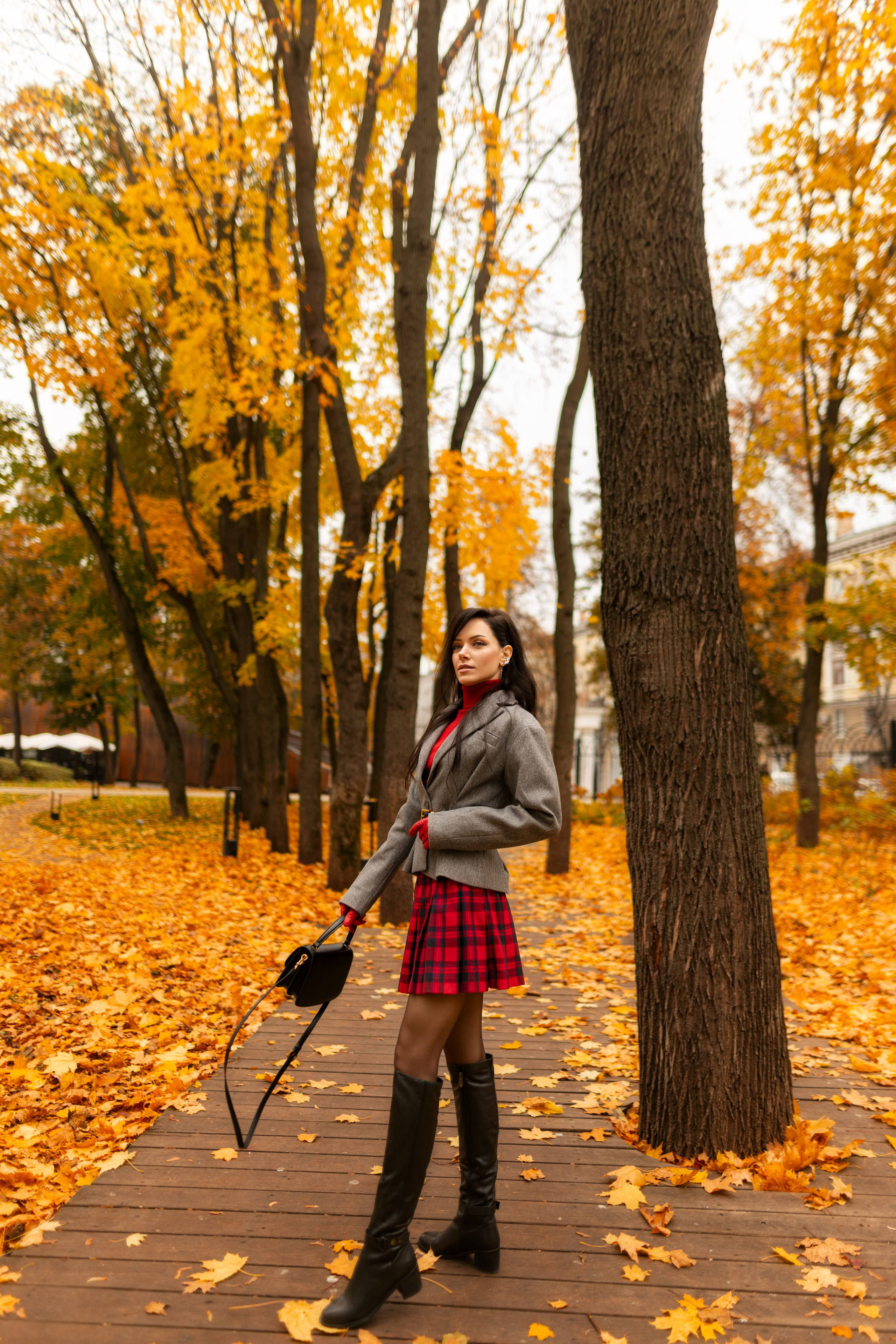Фотосет с Екатериной в парке на осеннюю тему для «себя»
