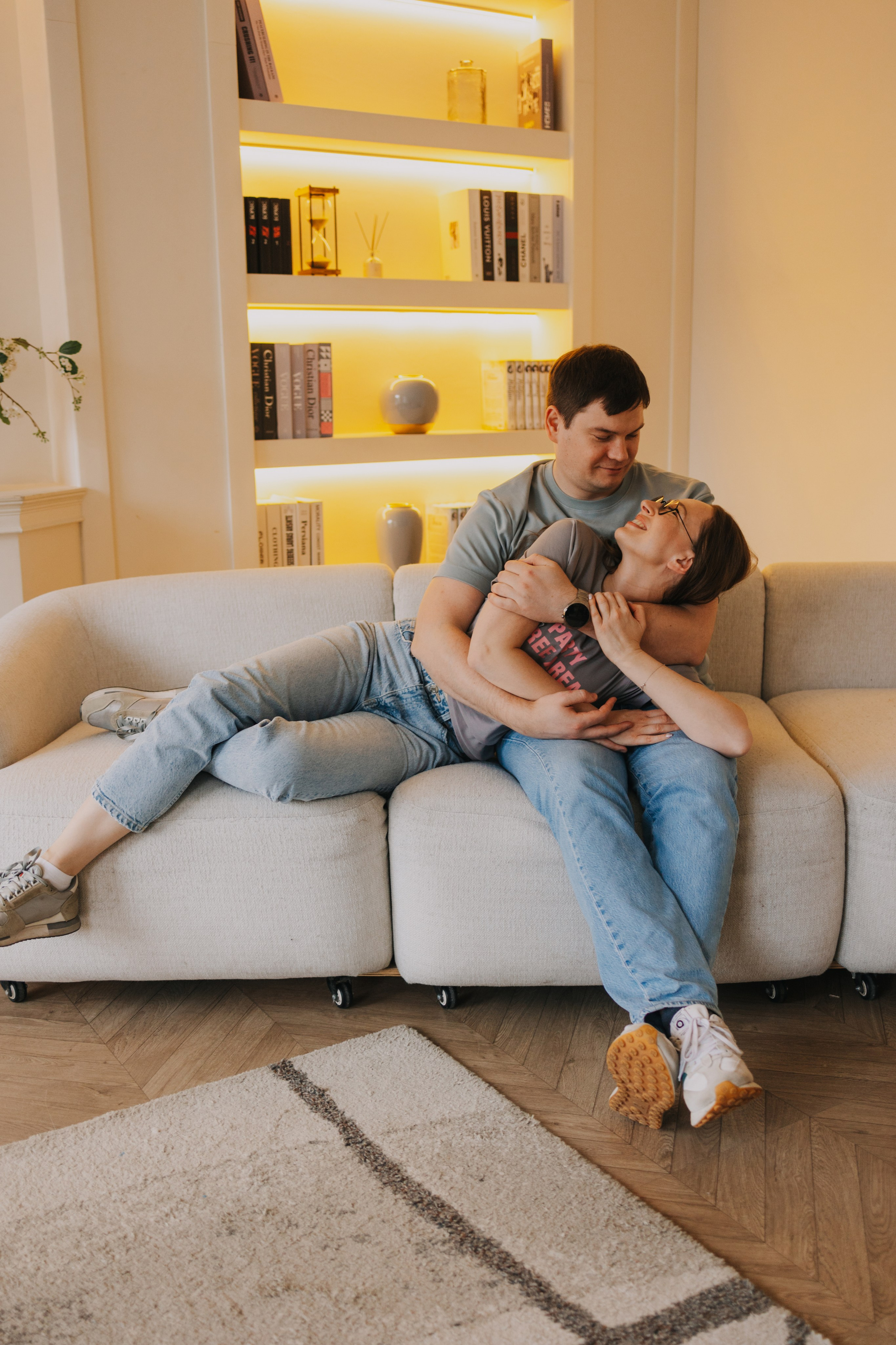 Большая семья. Домашняя фотосессия