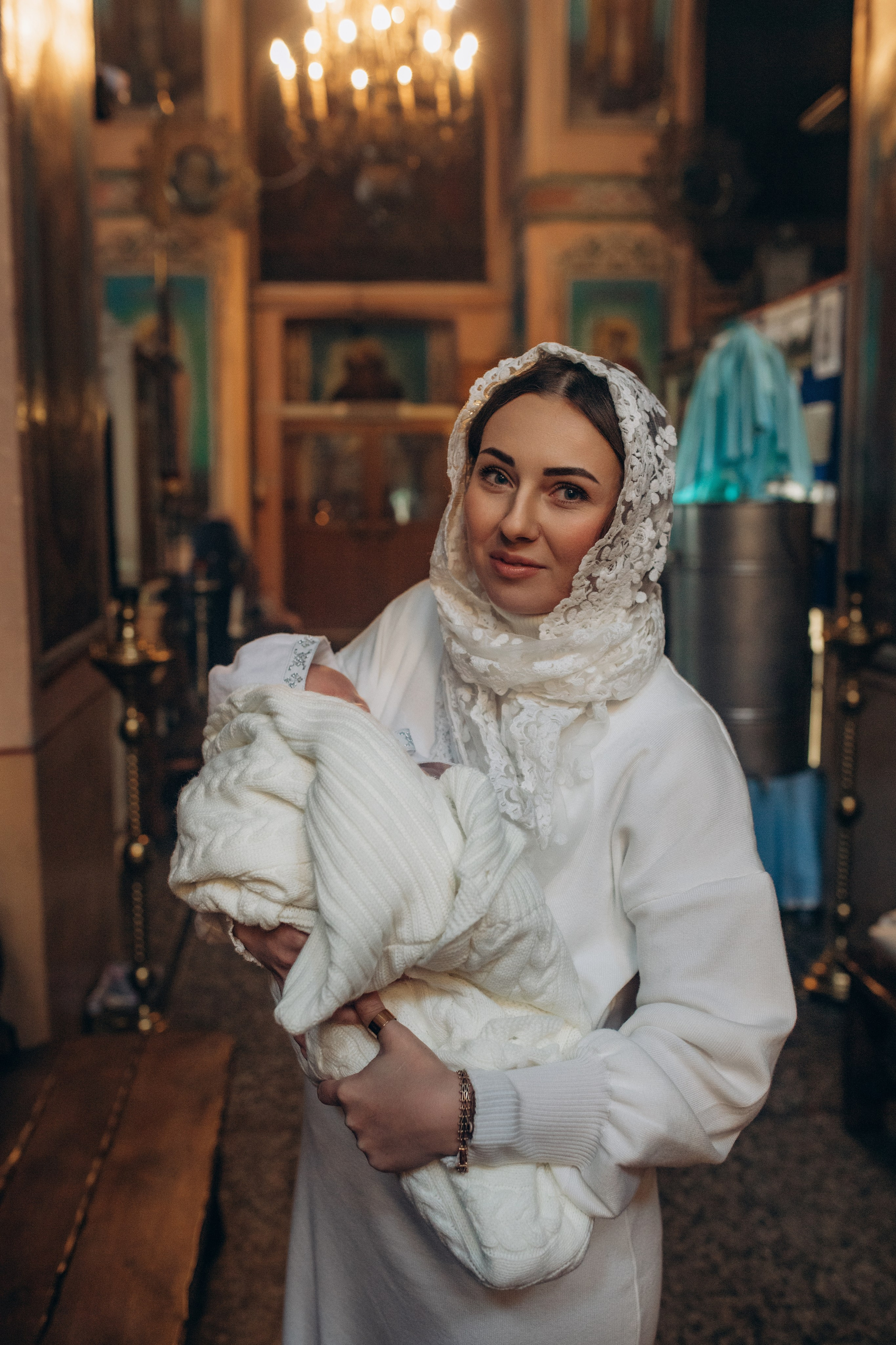 Крещение Михаил. Семейный и домашний фотограф в Москве и МО Королева Валерия