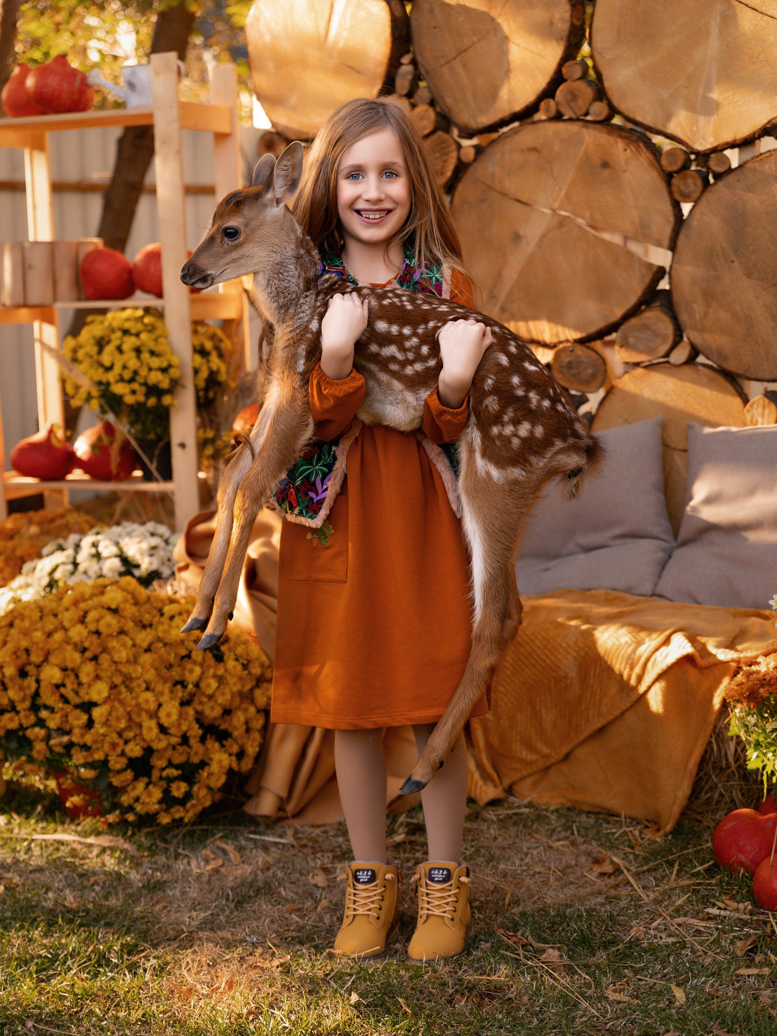 Детская фотосессия с животным. Трубинова Екатерина | Семейный фотограф | Москва