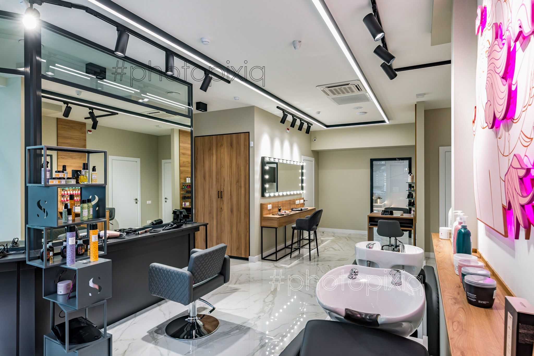Интерьерная съёмка салона красоты CONCERN. Интерьерная съёмка и виртуальные туры — Интерьерный фотограф Кузнецов Сергей (photopixiq)