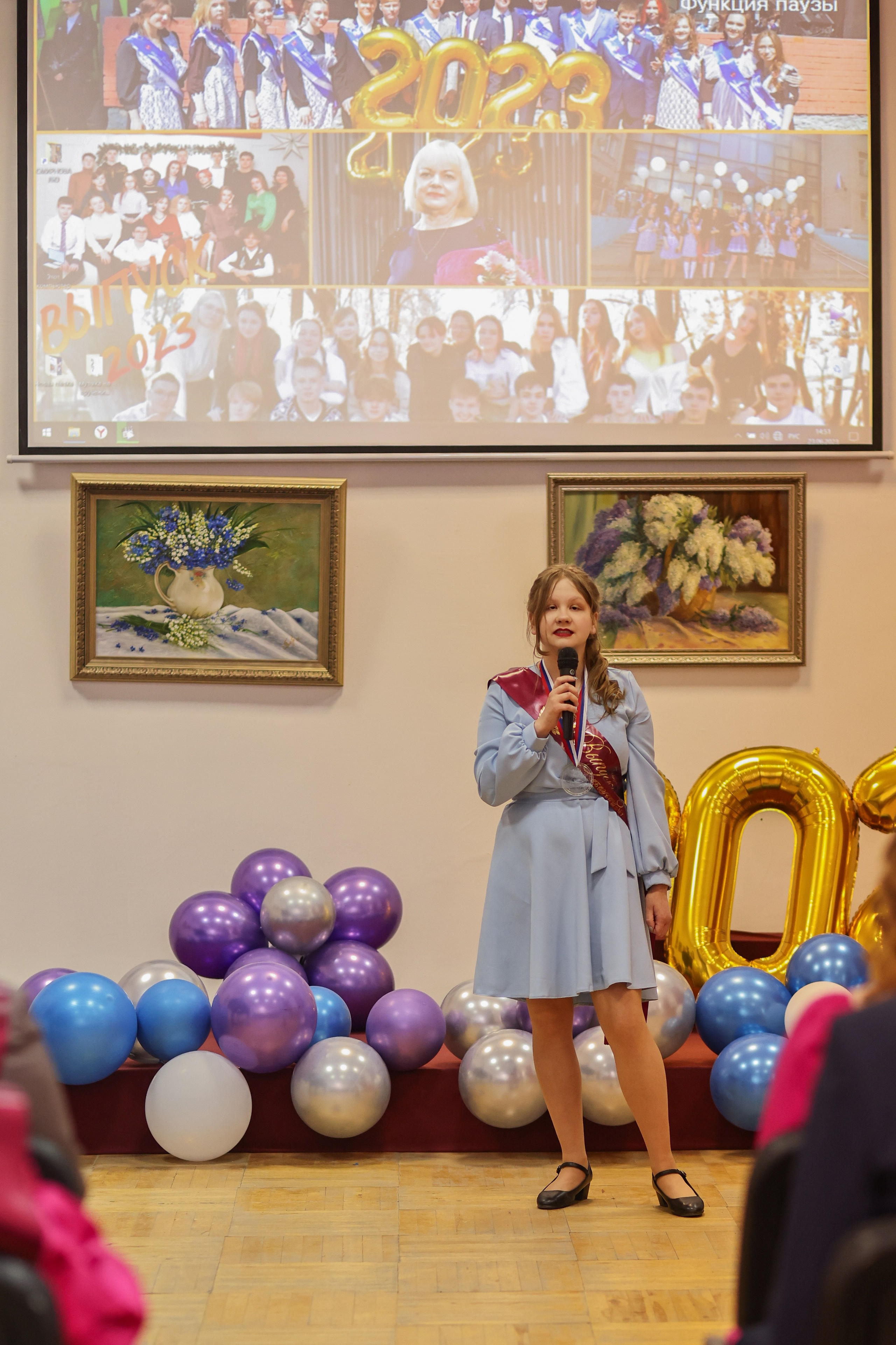 Вручение аттестатов. Школа № 7, выпускники 11 класса 2023 г. Студия выпускных альбомов Остров