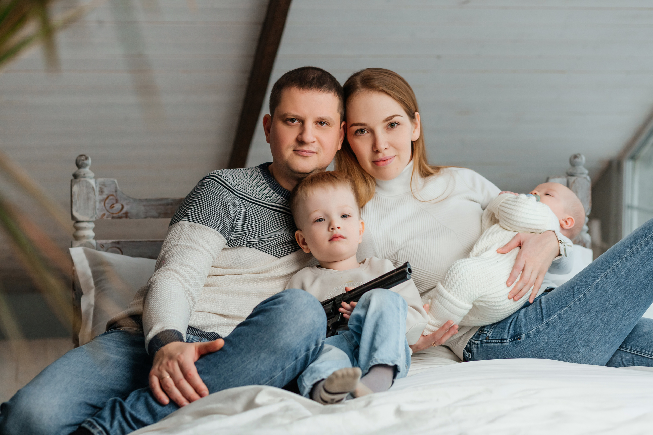 Семейная фотосессия Марины, Сергея и сыночков). Женский фотограф в Оренбурге Ирина Заводчикова