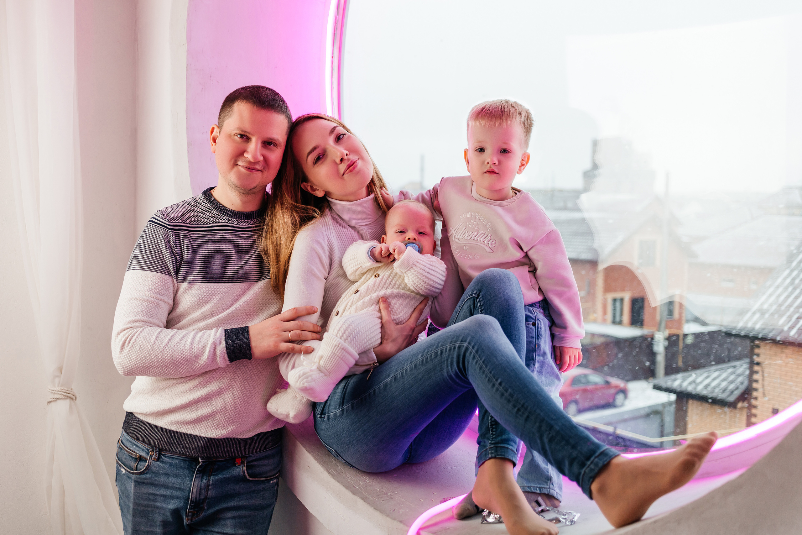 Семейная фотосессия Марины, Сергея и сыночков). Женский фотограф в Оренбурге Ирина Заводчикова