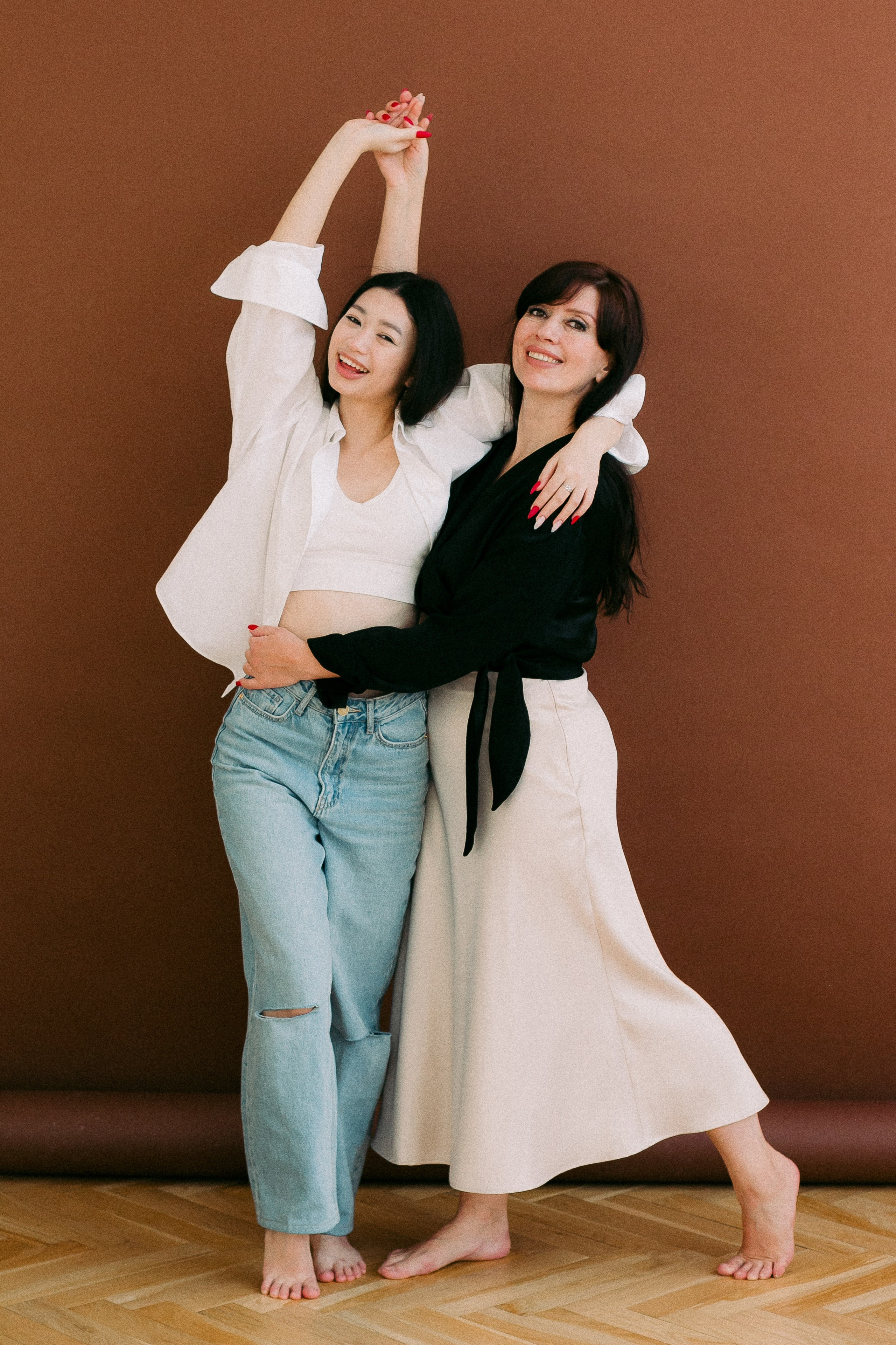 Настя с мамой