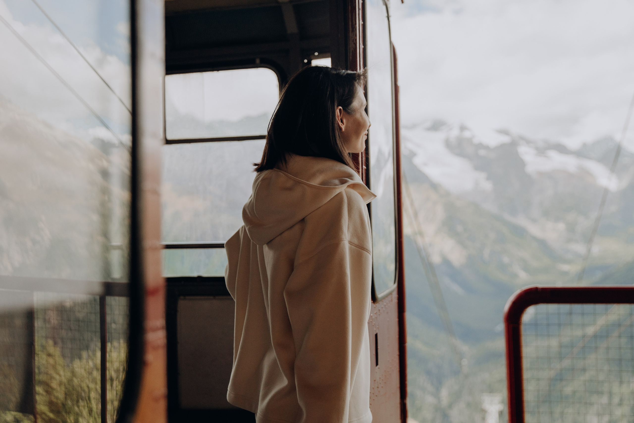 Юля с семьей, Домбай. Портфолио