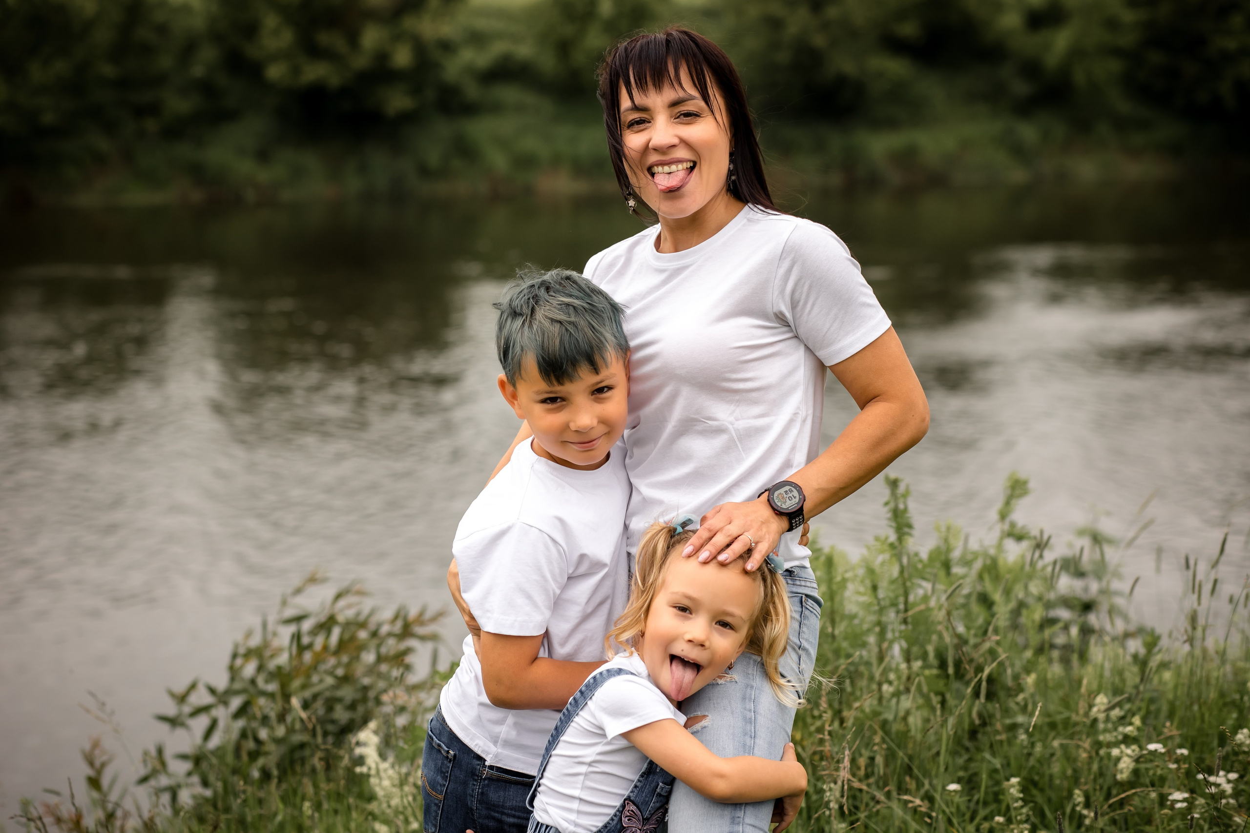 Катя с детками