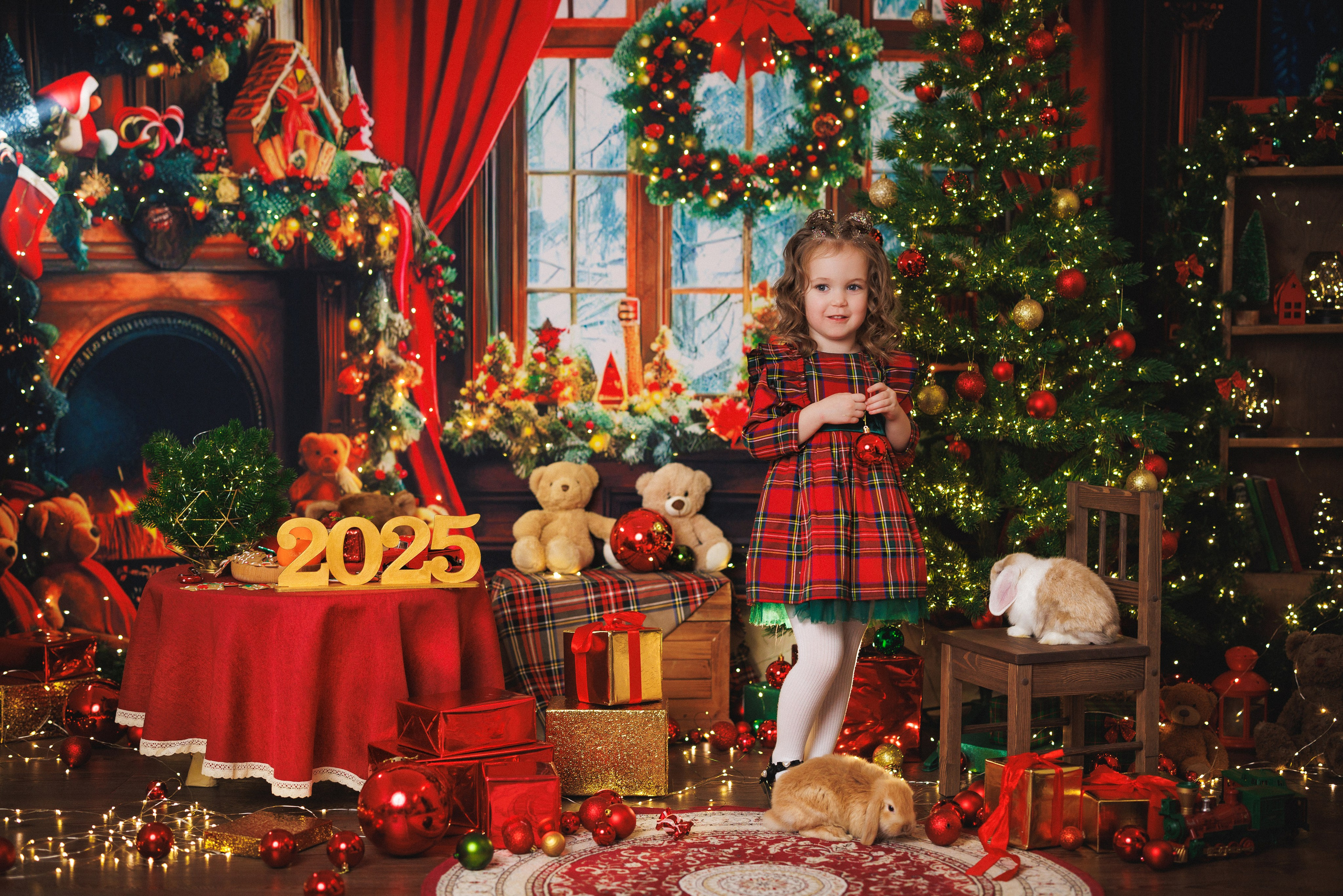 Фотостудия «Антураж», Новогодняя комната. Семейный и детский фотограф в Краснодаре Анна Трашкова