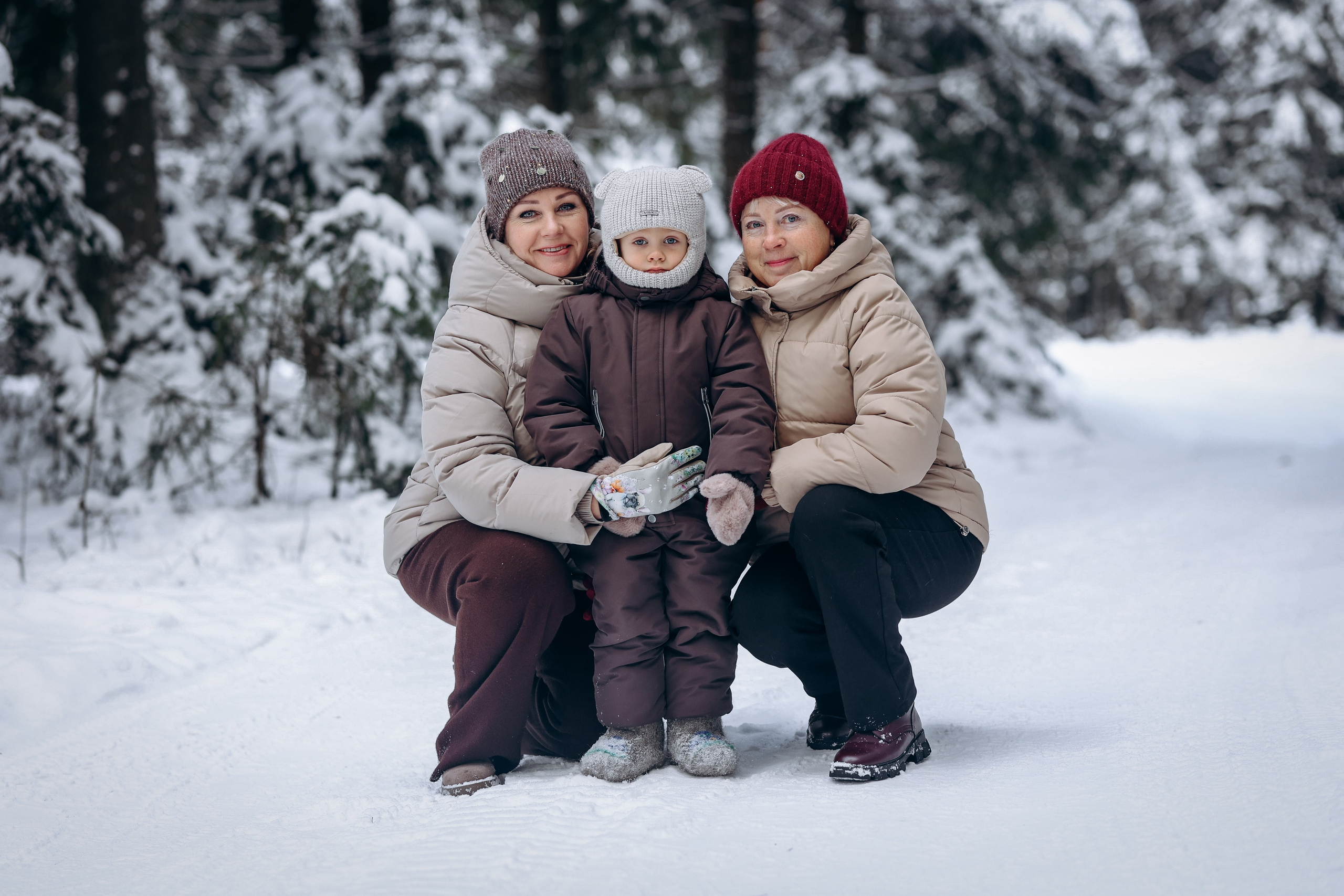 Сочельник в снежном бору. Детский и Семейный фотограф Елена Карпушина