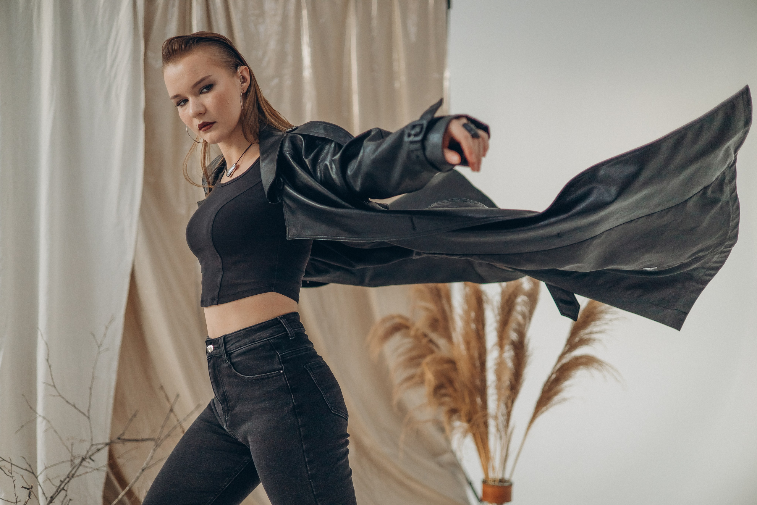 Осень в студии. Семейный, детский, женский фотограф в Новосибирске Оля Борисова