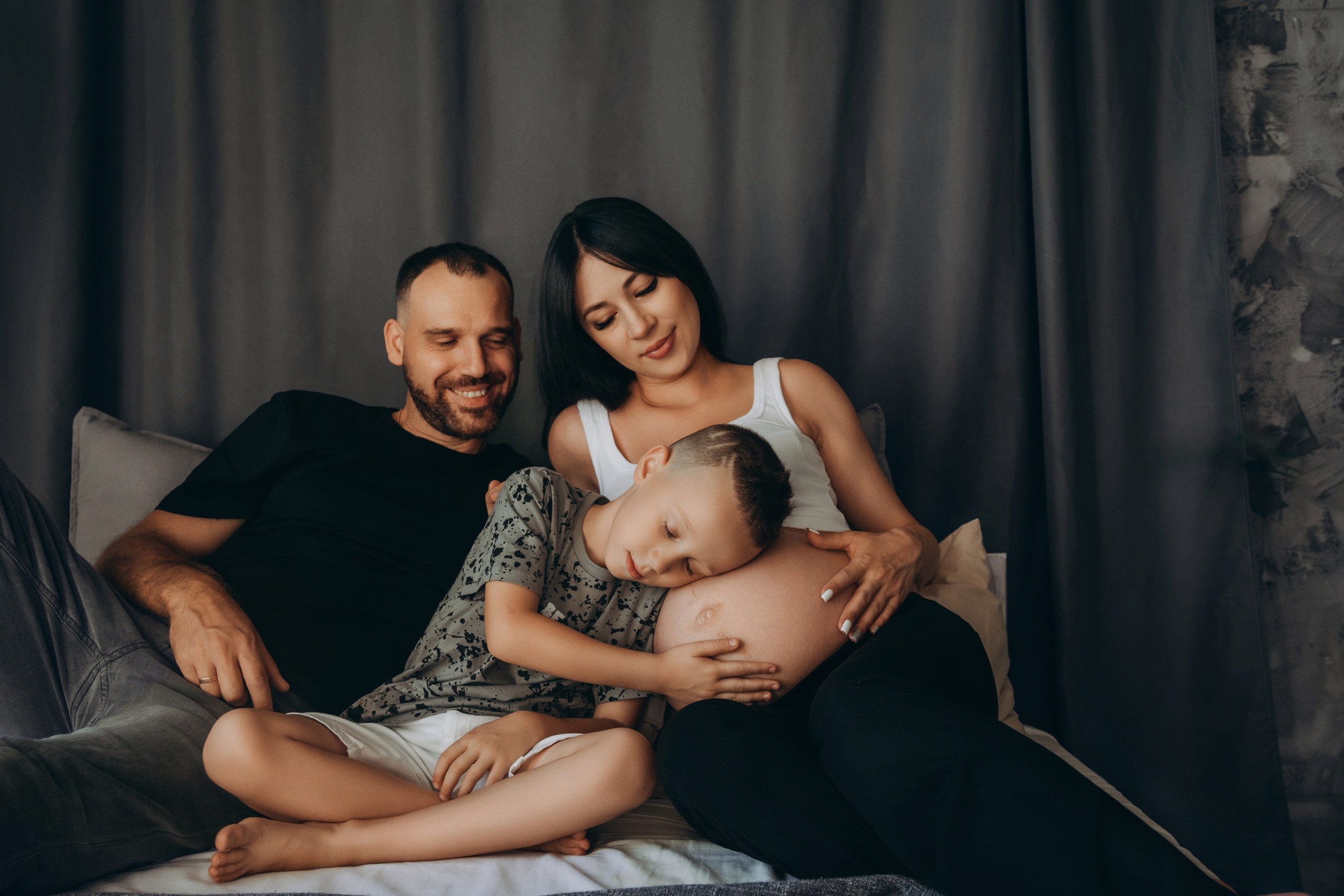 Фотосессия беременности Юля с семьей. Семейный и детский фотограф Кущ Наташа