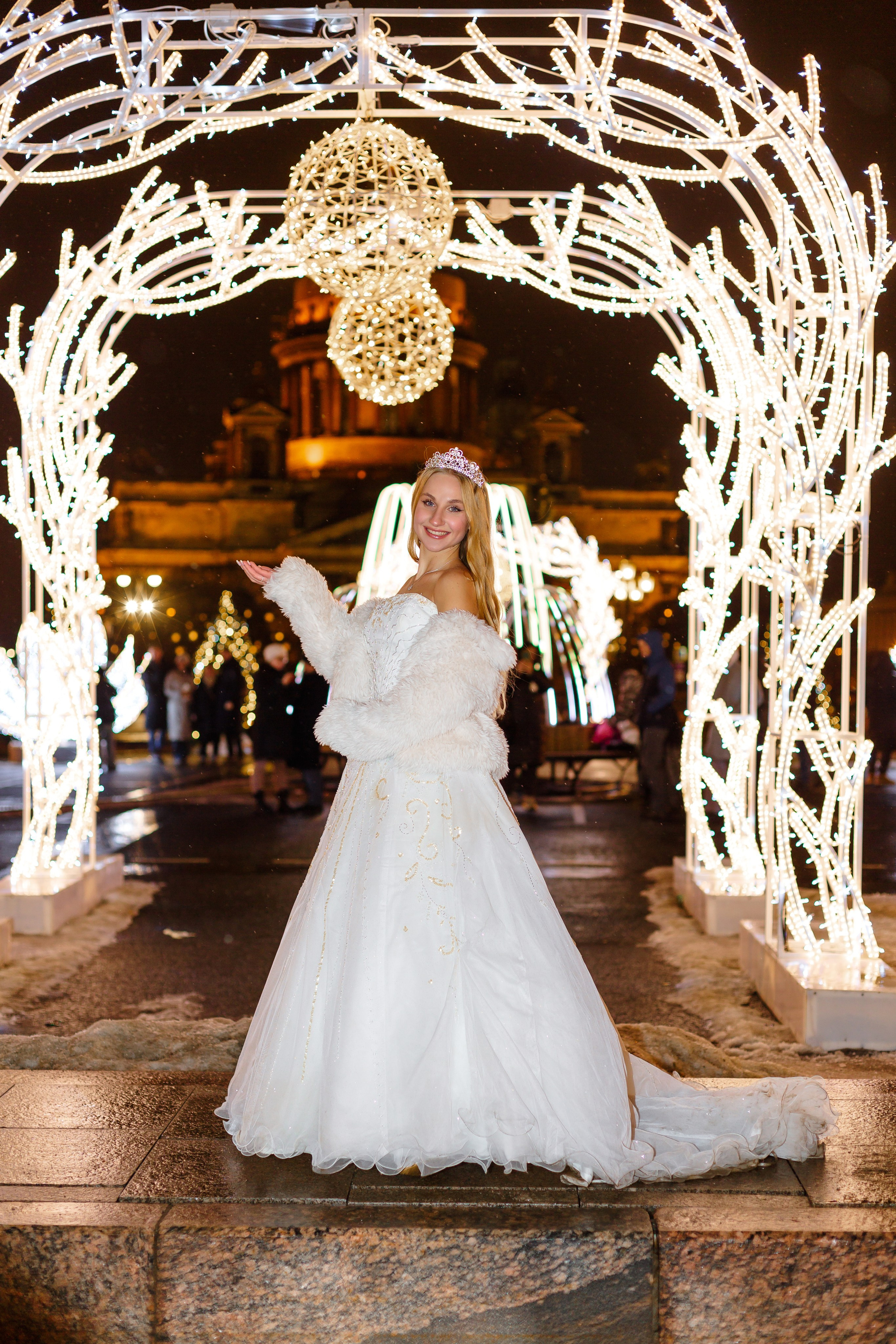 Прогулка по Новогоднему ночному Санкт- Петербургу. Свадебный и семейный фотограф Спб Бошман Ирина