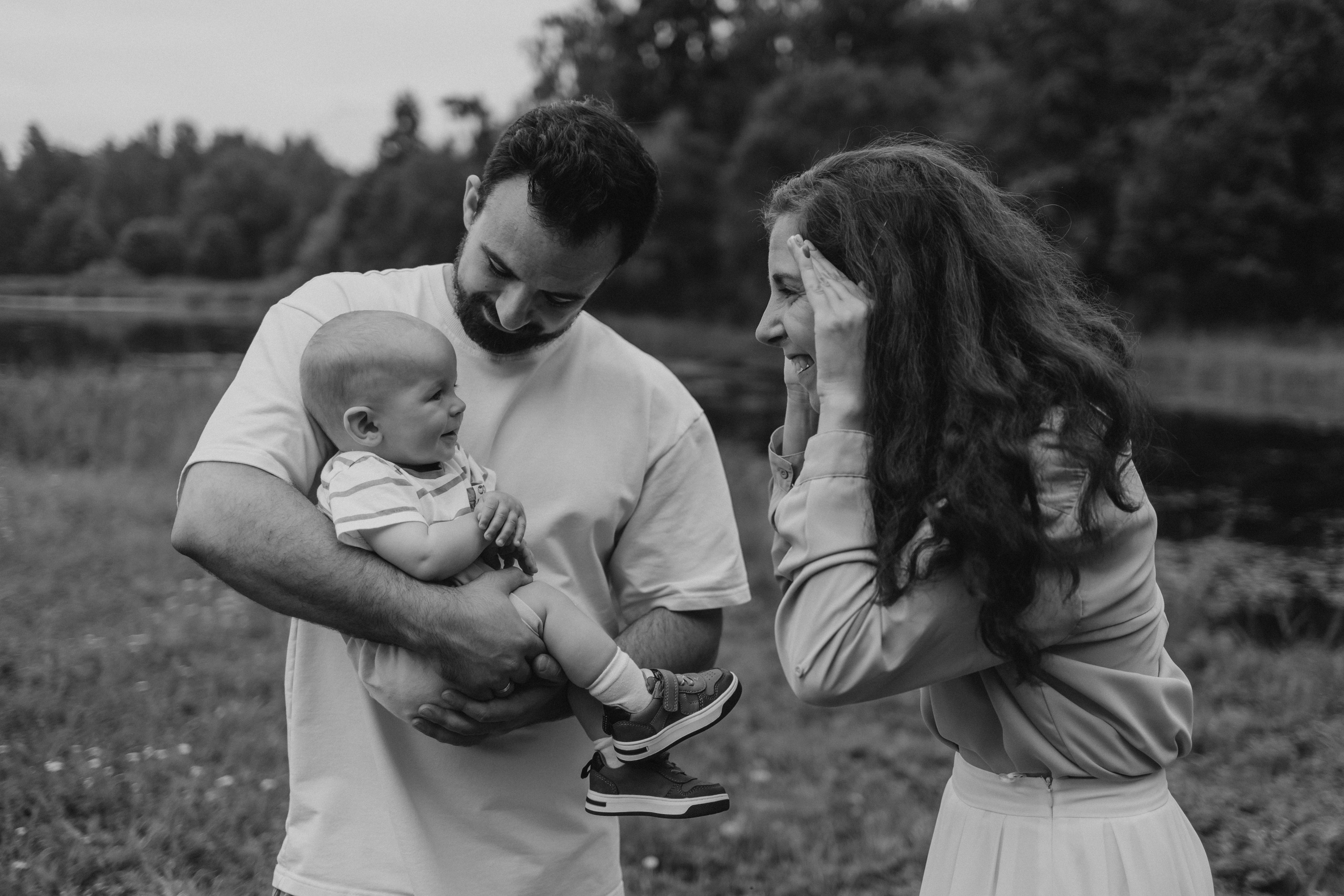 Семейная история: Наташа, Сережа и малыш Лёва. Семейный, домашний, ньюборн фотограф Москва Цветкова Елизавета