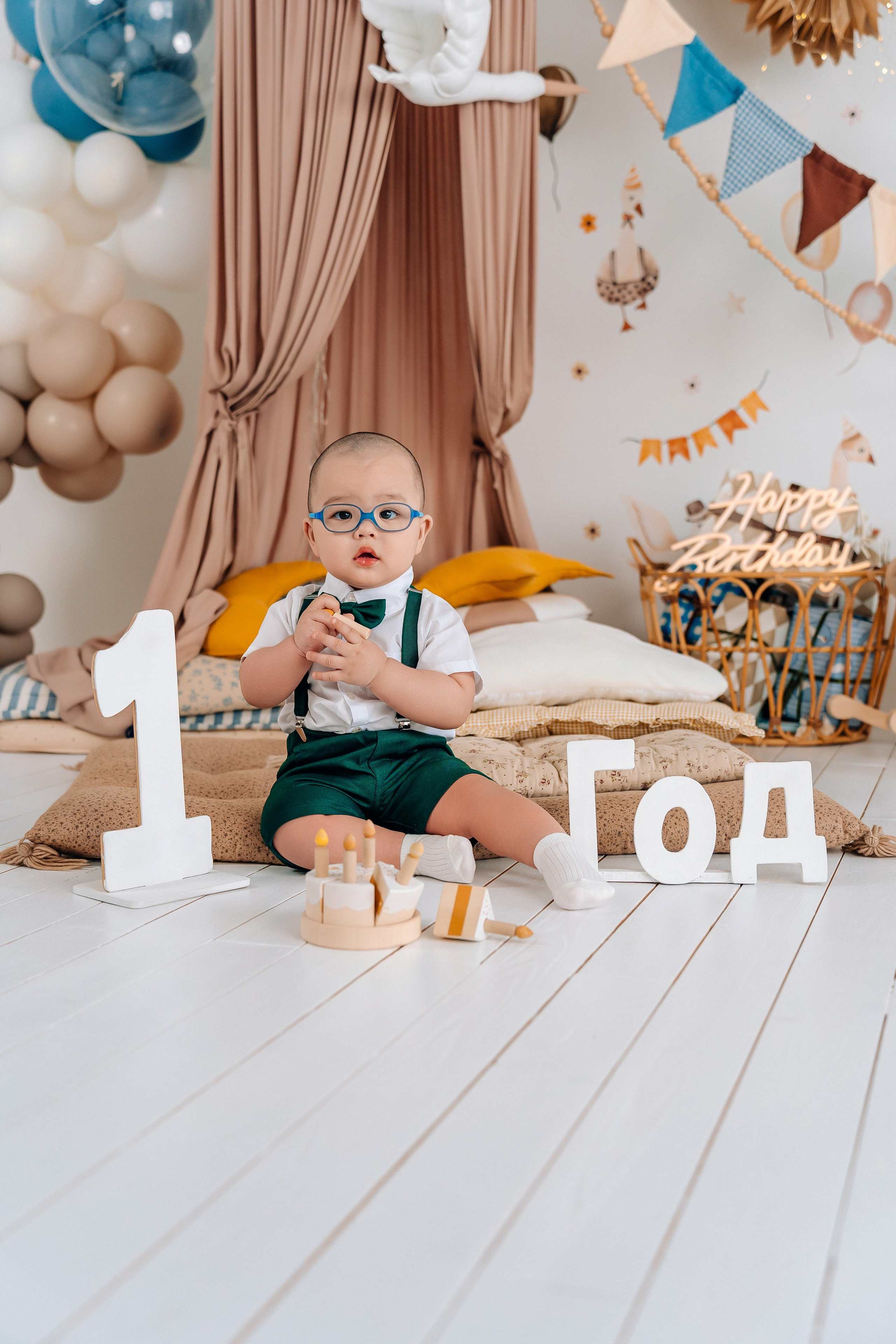 1 годик. «Лама» Детская фотостудия Уфа