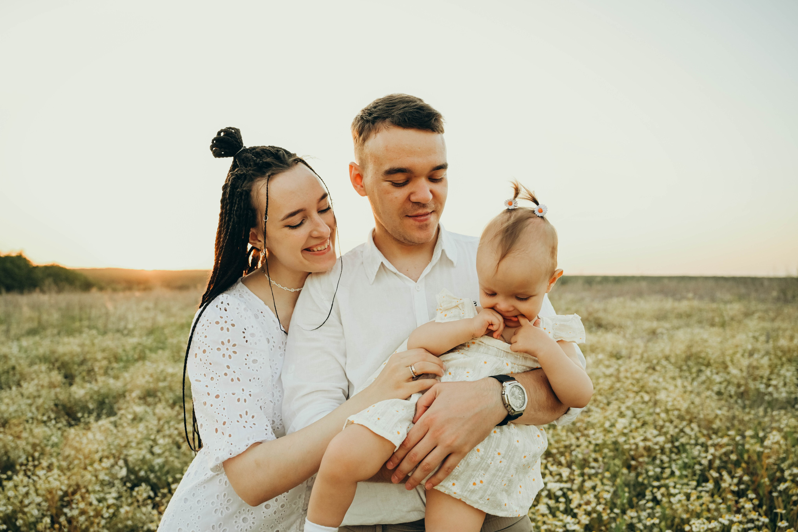 Ромашковое поле. Семейный фотограф в Москве Люберцах Ирина Вронская