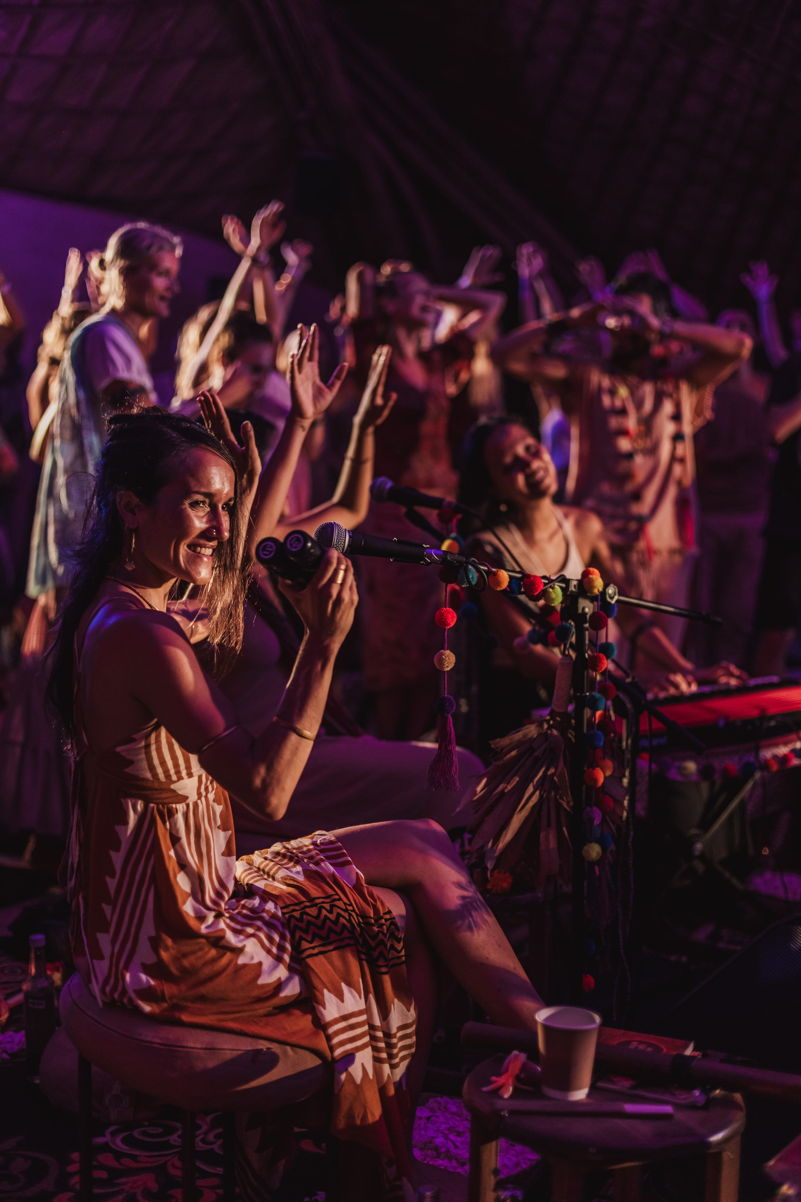 Hanuman Project kirtan at Alchemy april. Mariam Bagdasaryan