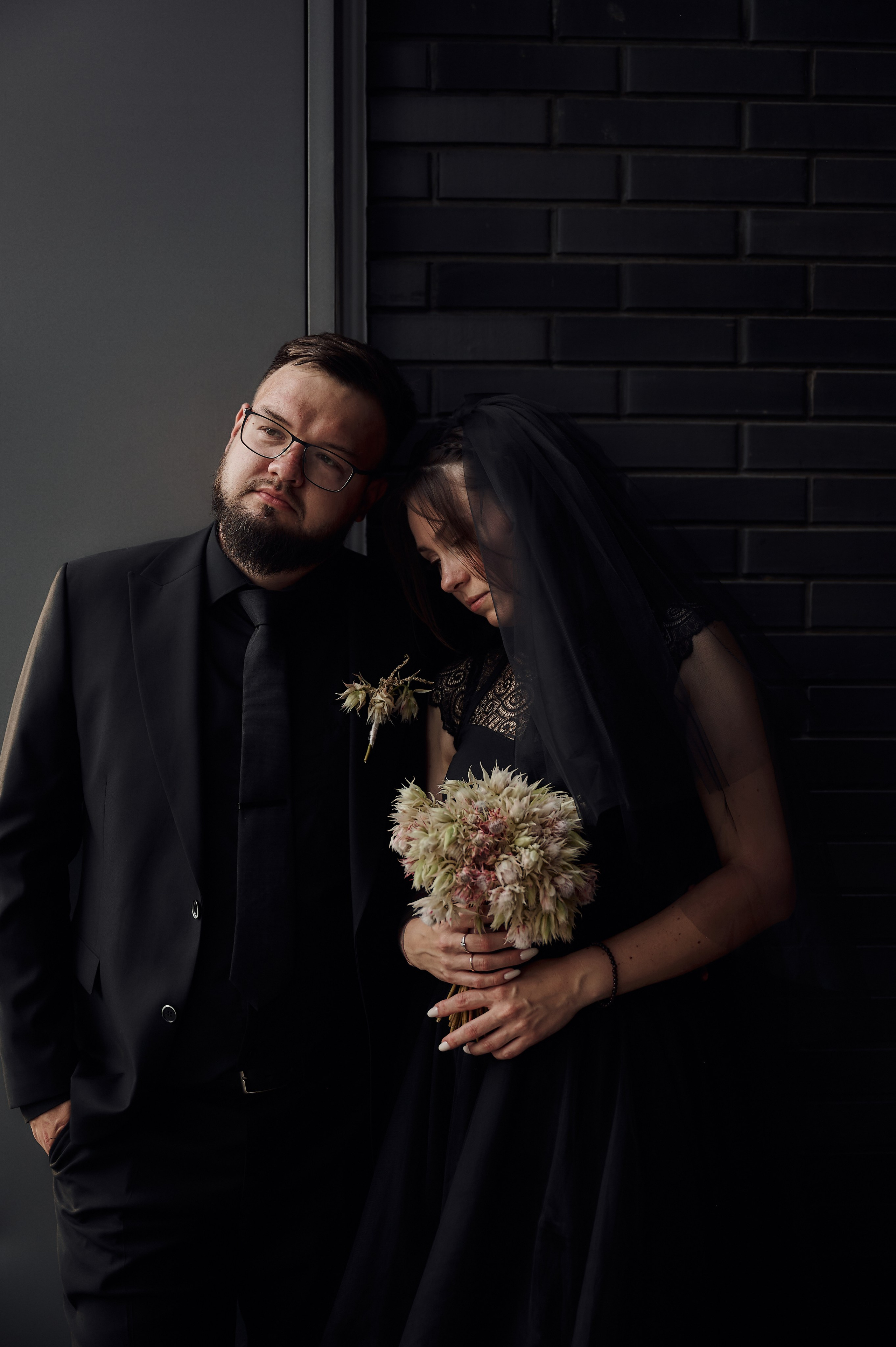 Свадебная фотосессия в Туле в черном. Свадебный фотограф в Туле Никита Беляев