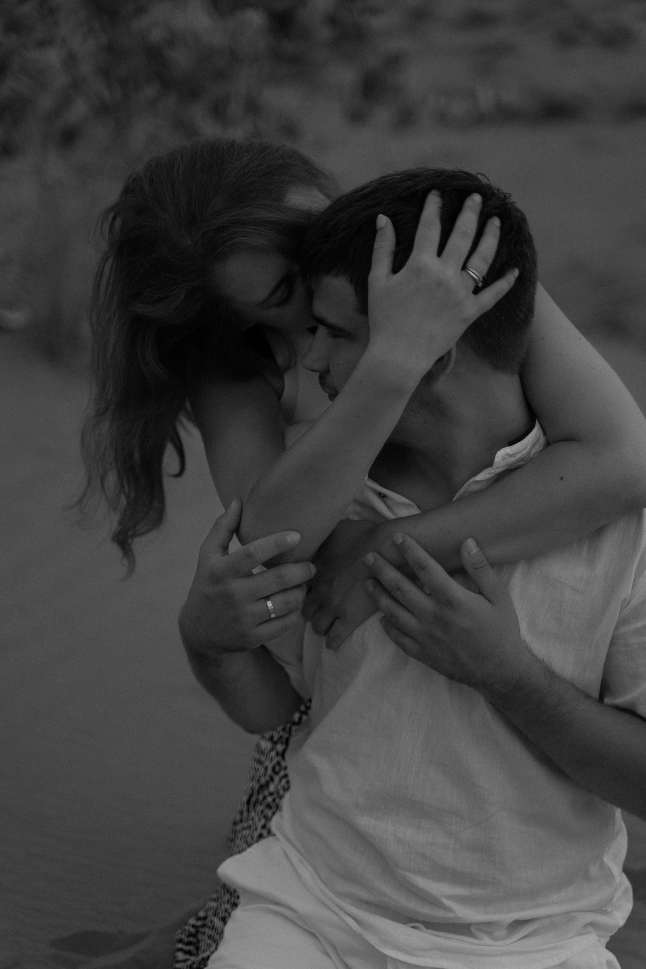 European stylish love-story in abu dhabi monochrome love