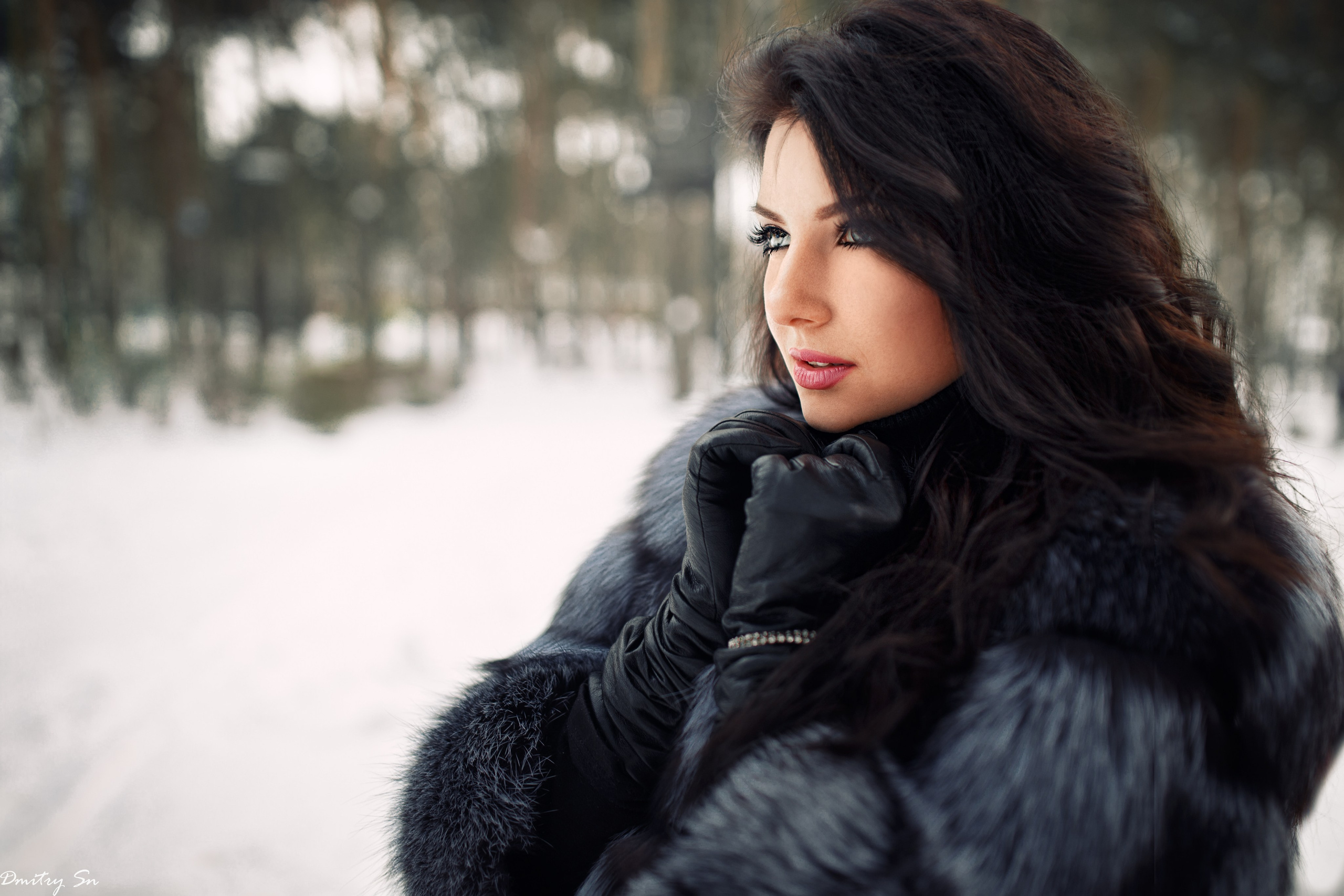 Зимняя съемка с Кристиной в парке для «себя»