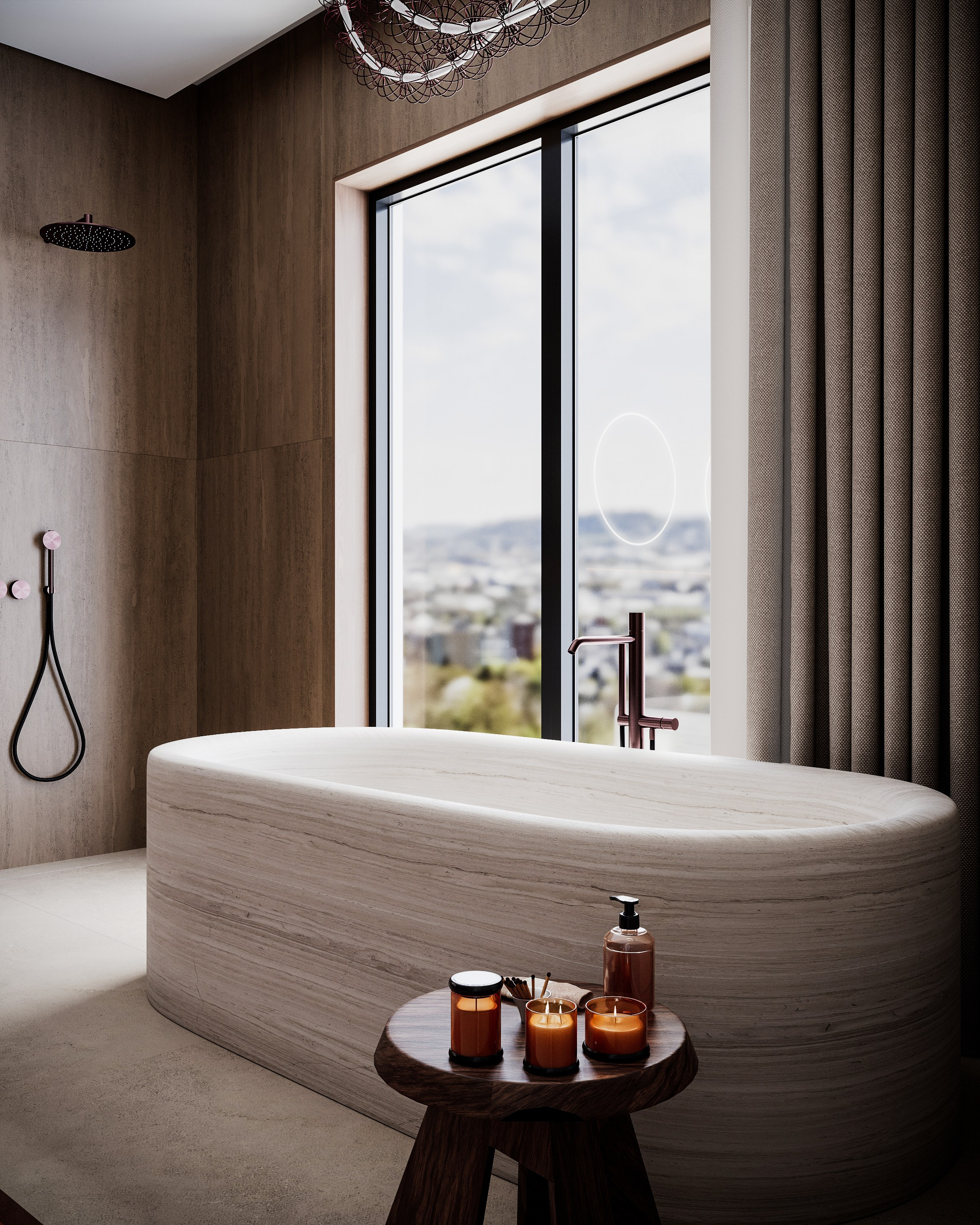 Country house | Bathroom. 3D визуализация интерьеров — Ирина