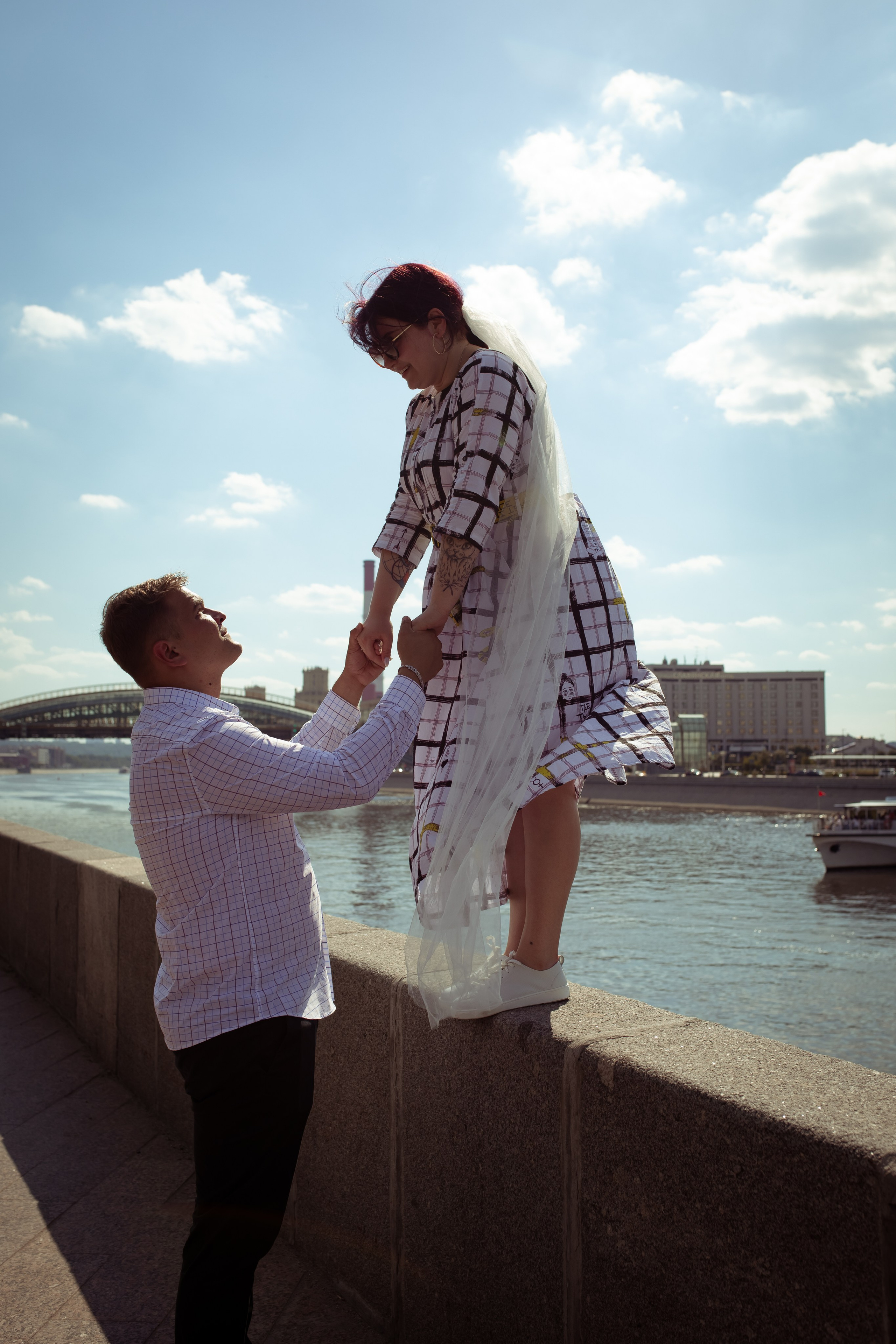 Светлана и Дмитрий. Прогулка после ЗАГСа. Семейный и детский фотограф в Москве Дорогова Екатерина