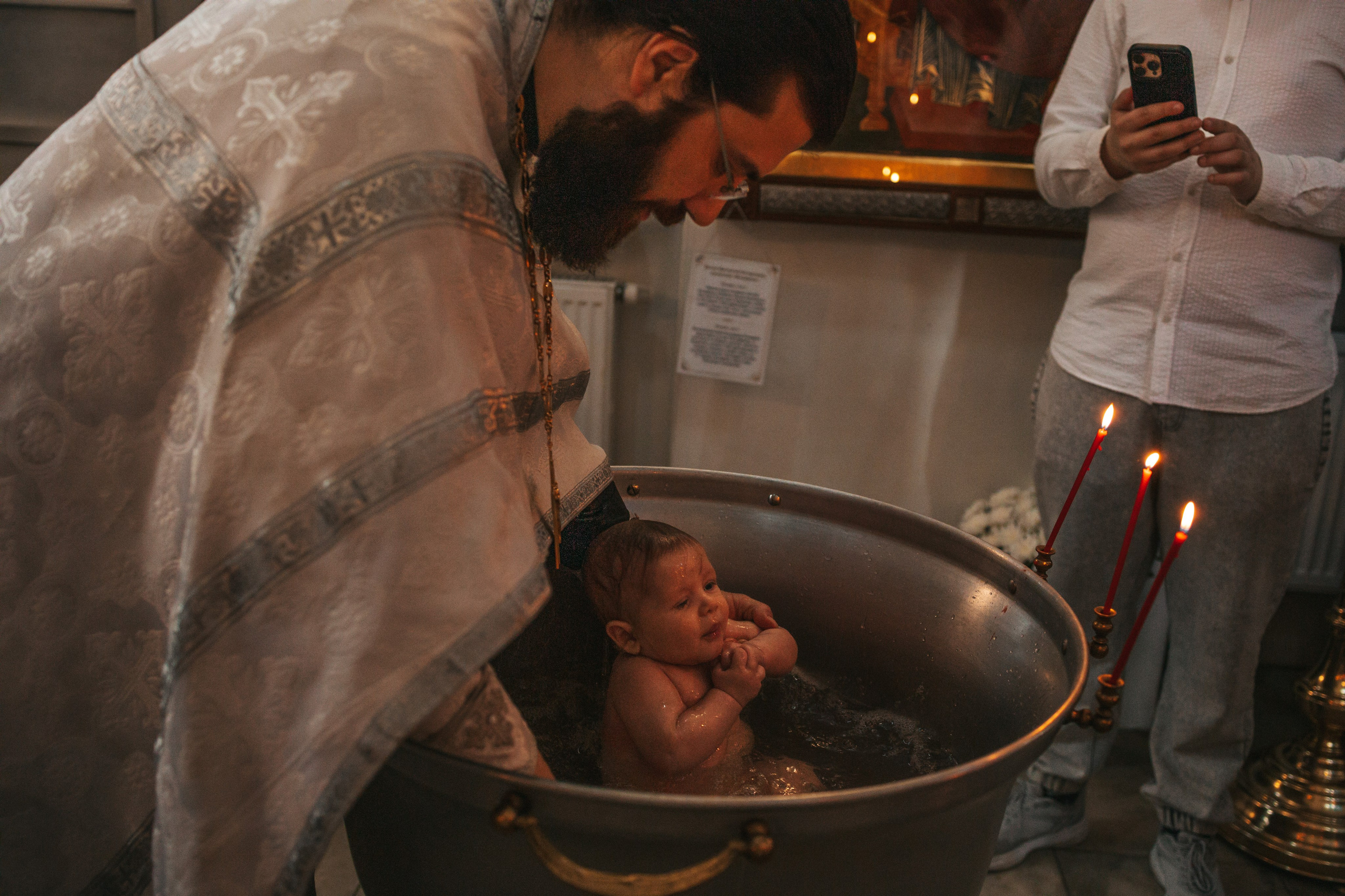 Таинство Крещения (Макар). Фотограф новорождённых Newborn Москва