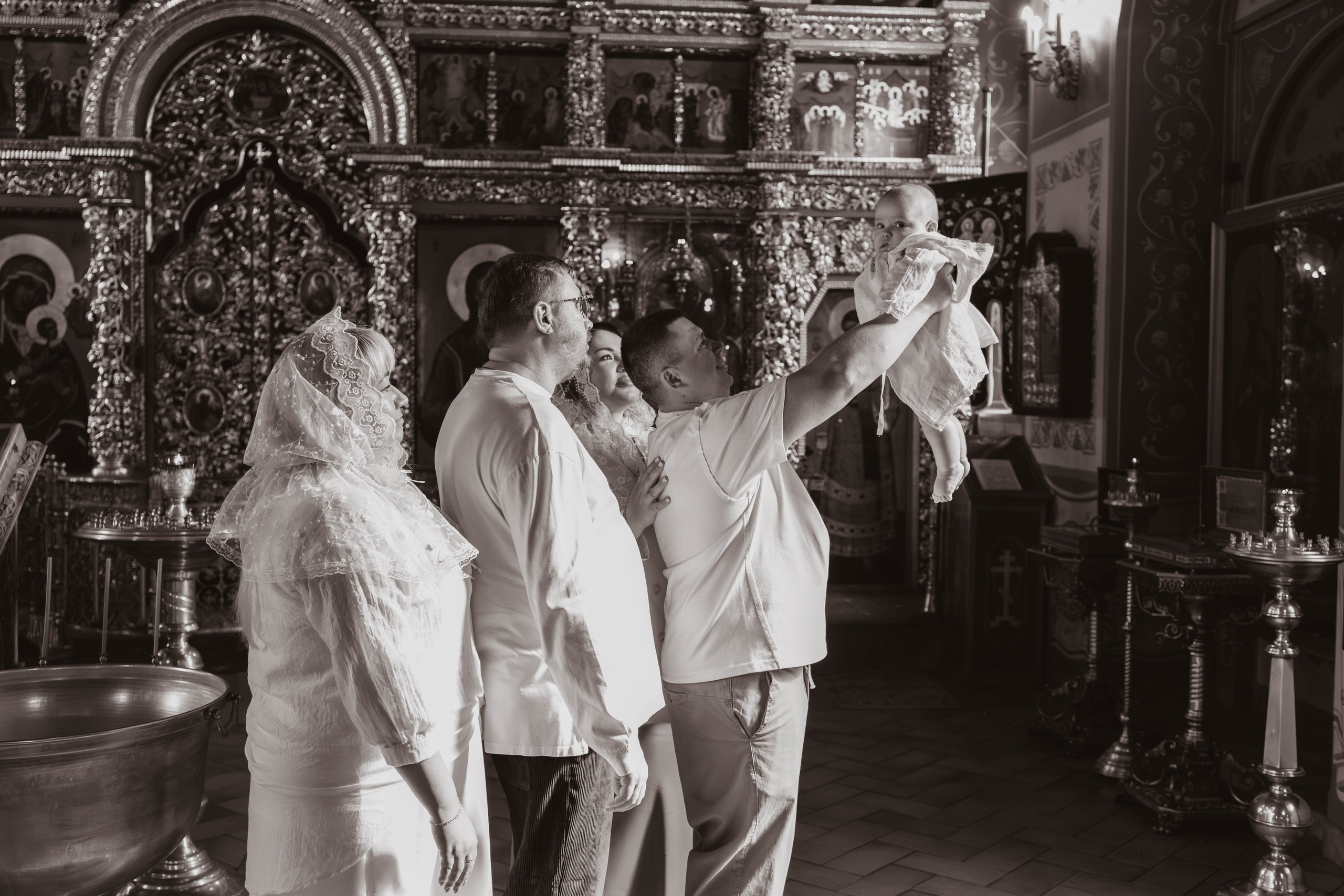 Таинство Крещения Евгения. Фотограф новорождённых Newborn Москва