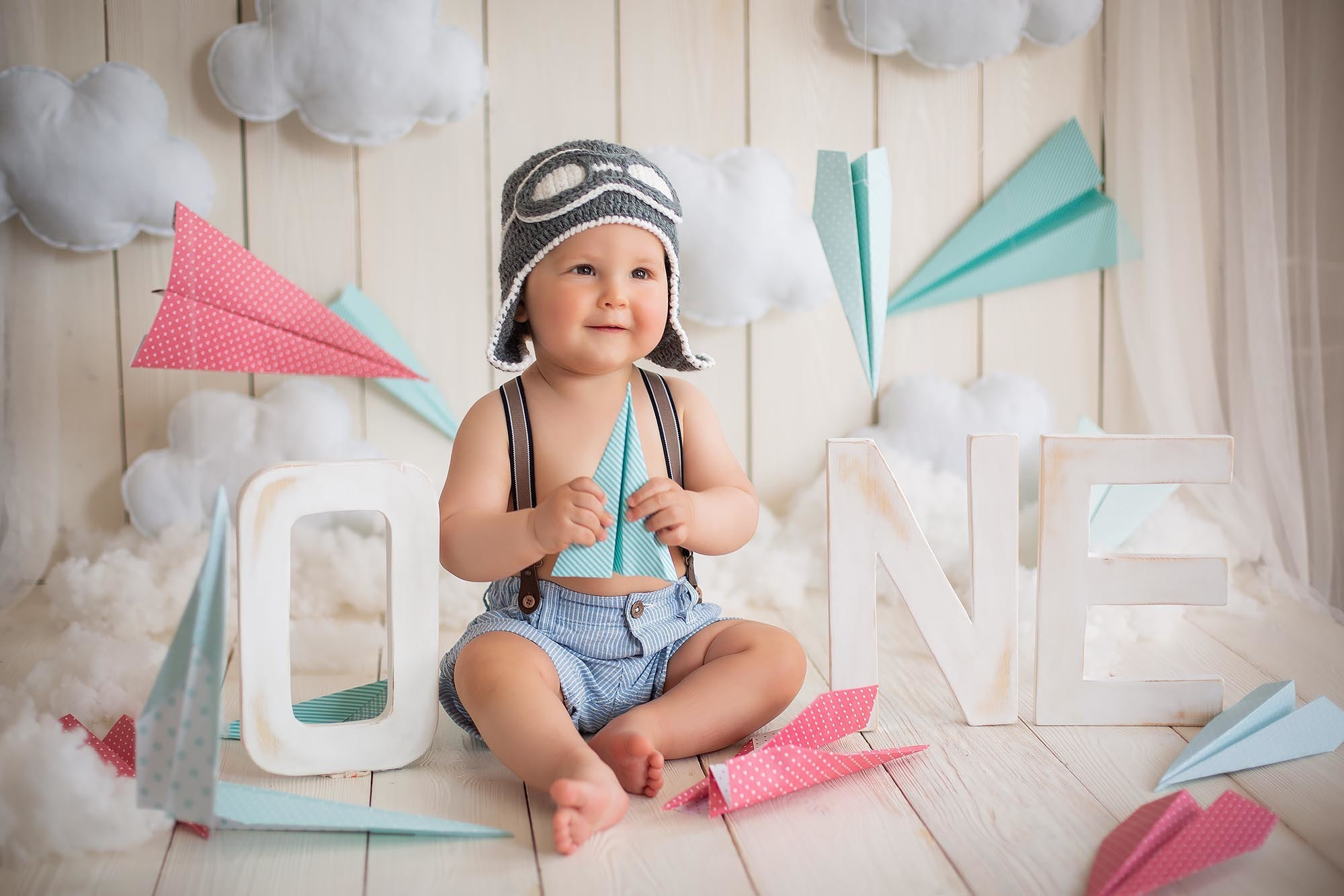 Стилизованная фотоссесия первого годика малыша. Семейный и детский фотограф в Сочи Наталья Вербицкая