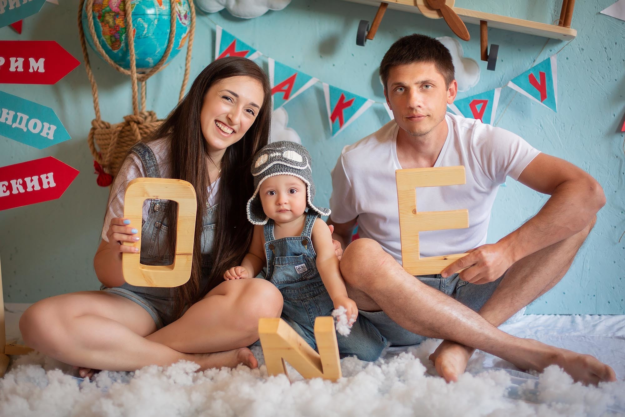 Стилизованная фотоссесия первого годика малыша. Семейный и детский фотограф в Сочи Наталья Вербицкая
