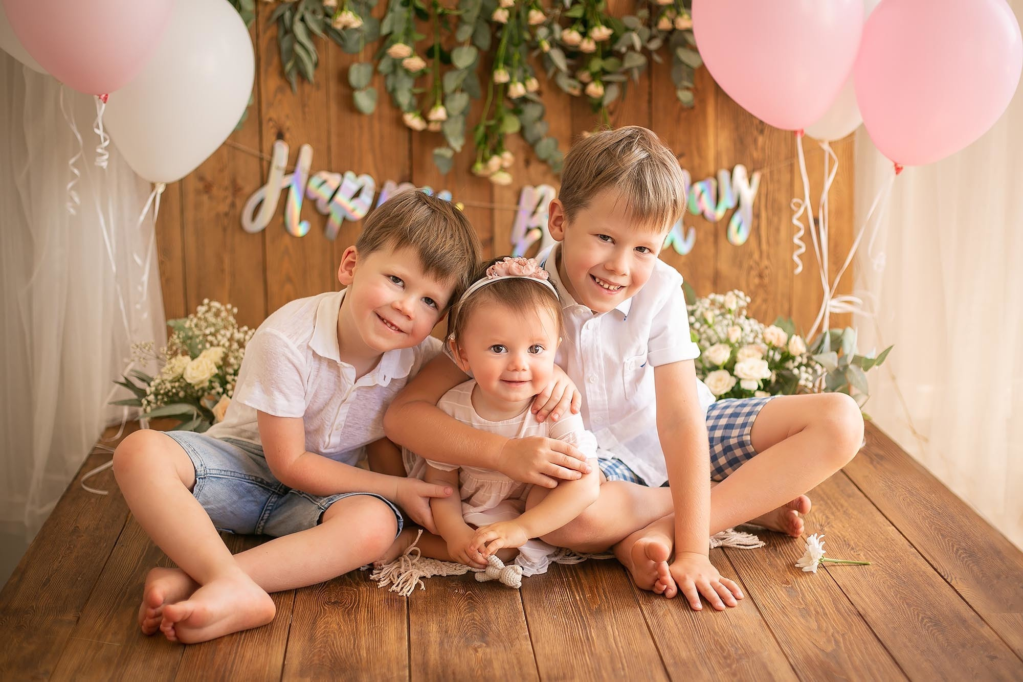 Стилизованная фотоссесия первого годика малыша. Семейный и детский фотограф в Сочи Наталья Вербицкая