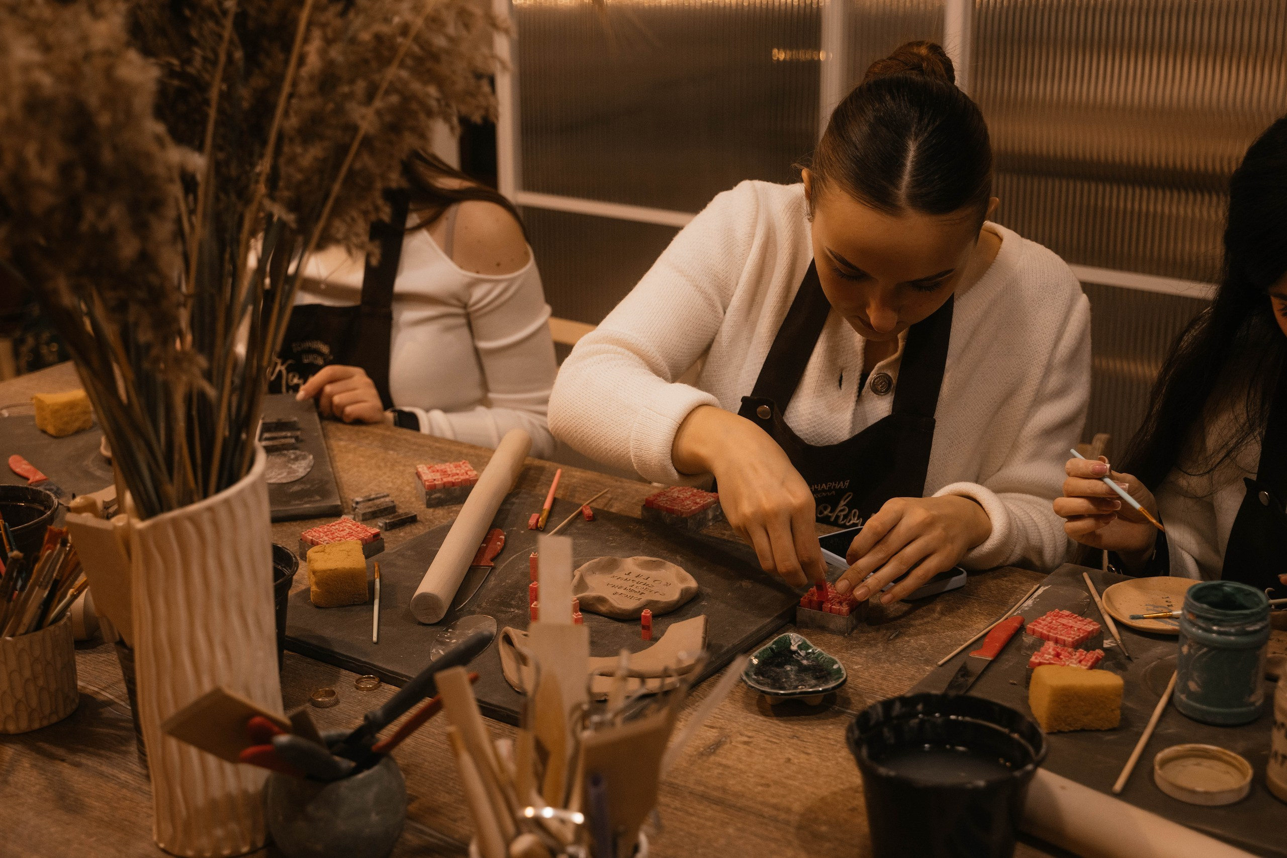 День рождения в гончарной мастерской. Свадебный, семейный фотограф в Рязани Лена Брант