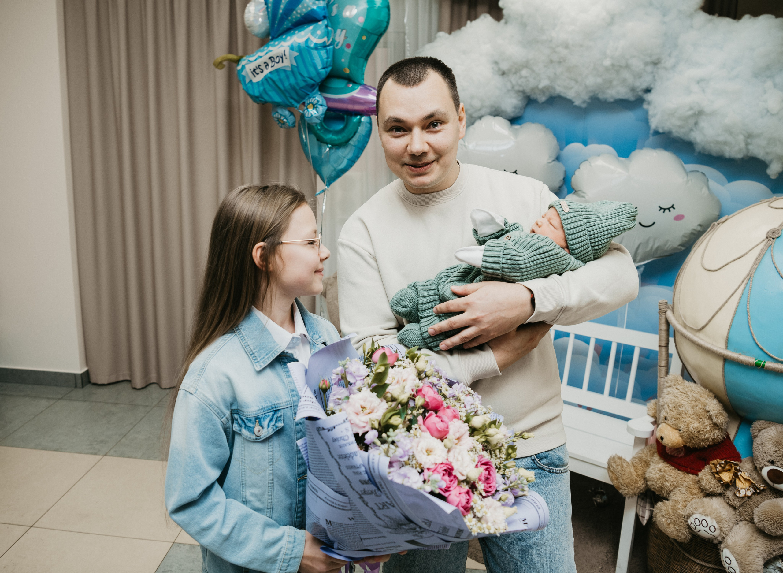 Выписка Степана на Севастопольском. Фотограф на выписку из роддома в Москве и МО