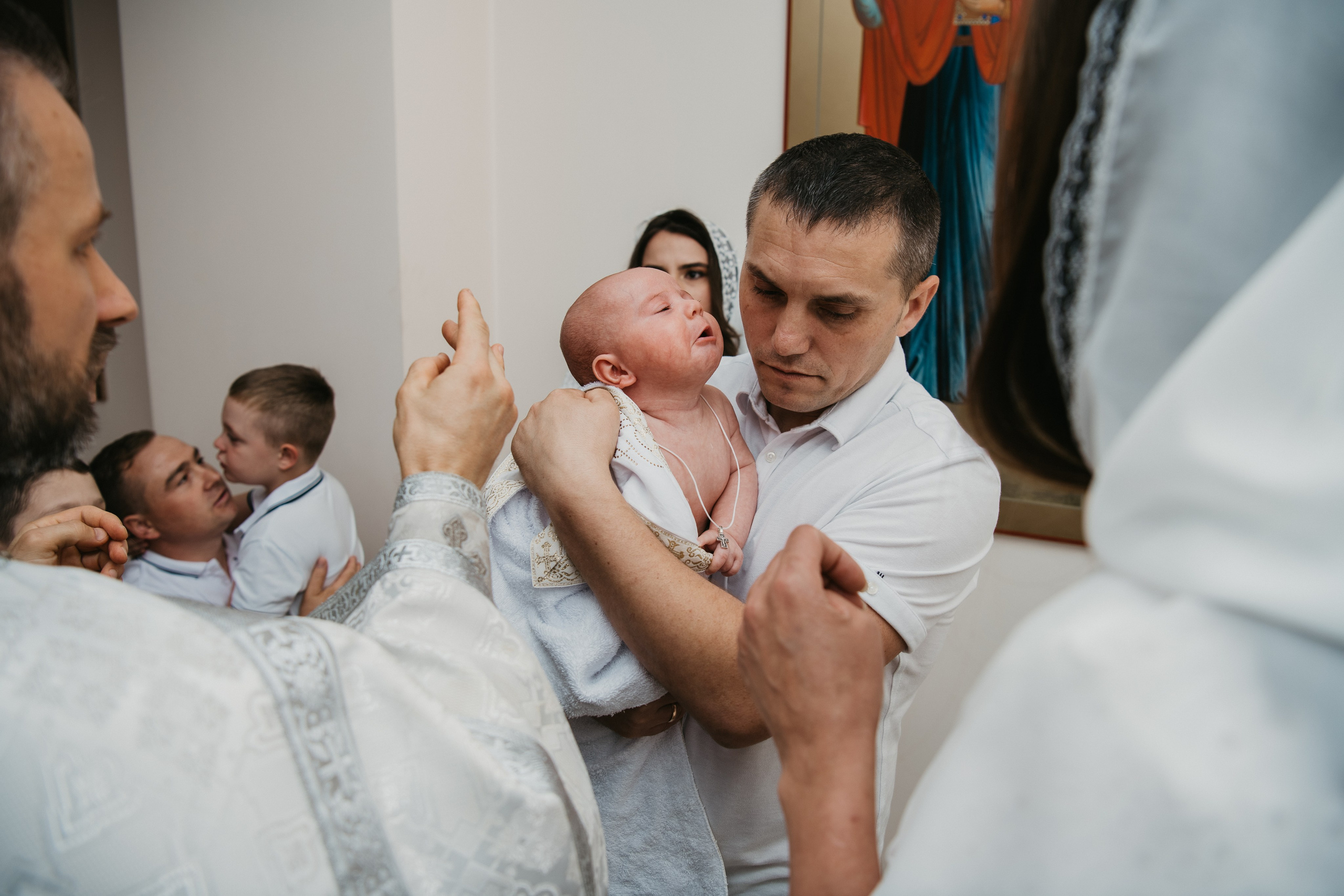 Крещение Евгения. Фотограф на выписку из роддома в Москве и МО