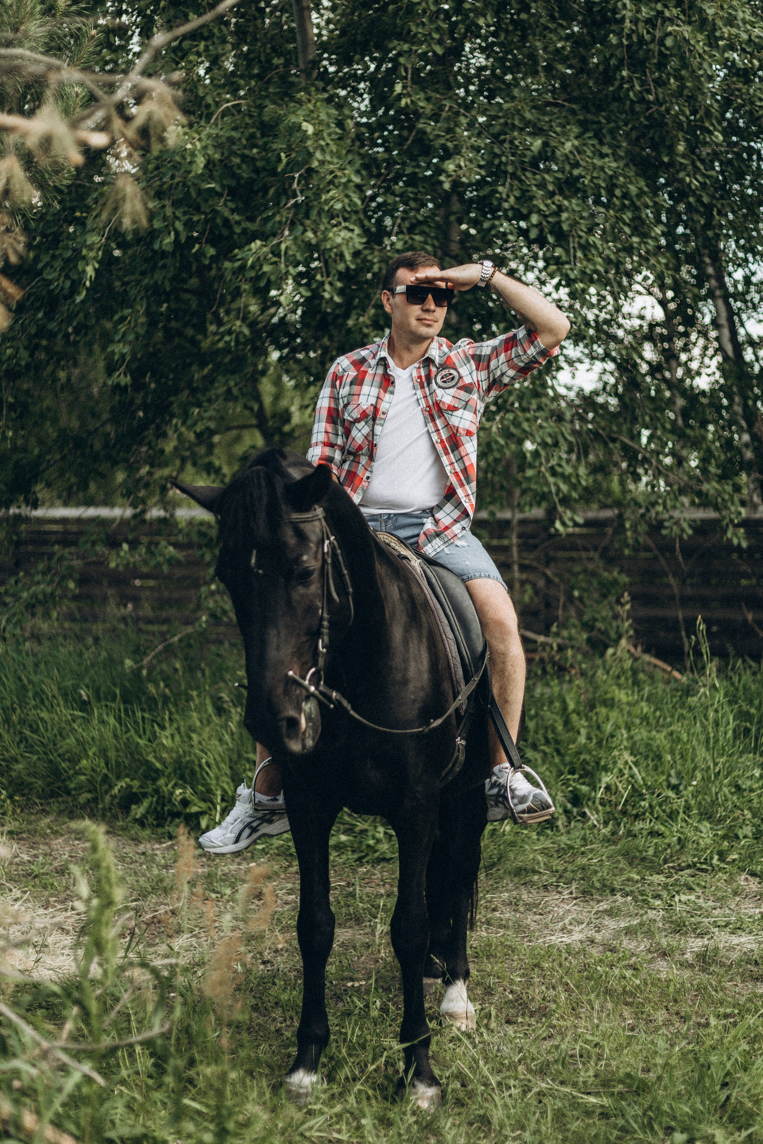 Семейная прогулка с лошадкой. Семейный и детский фотограф в Рязани Васюгова Мария