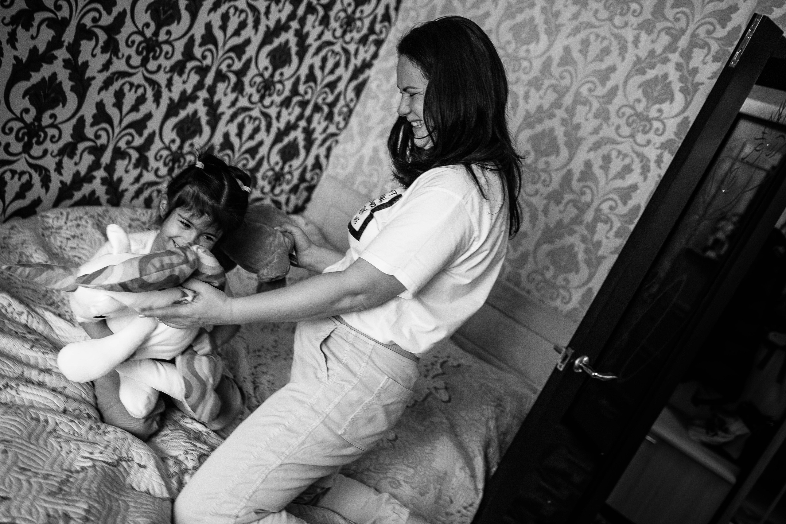 Семейная новогодняя фотосессия дома для Лены, мама Любы и Дашули. Семейный фотограф в Москве, Щелково, Фрязино _ Виктория Степанова