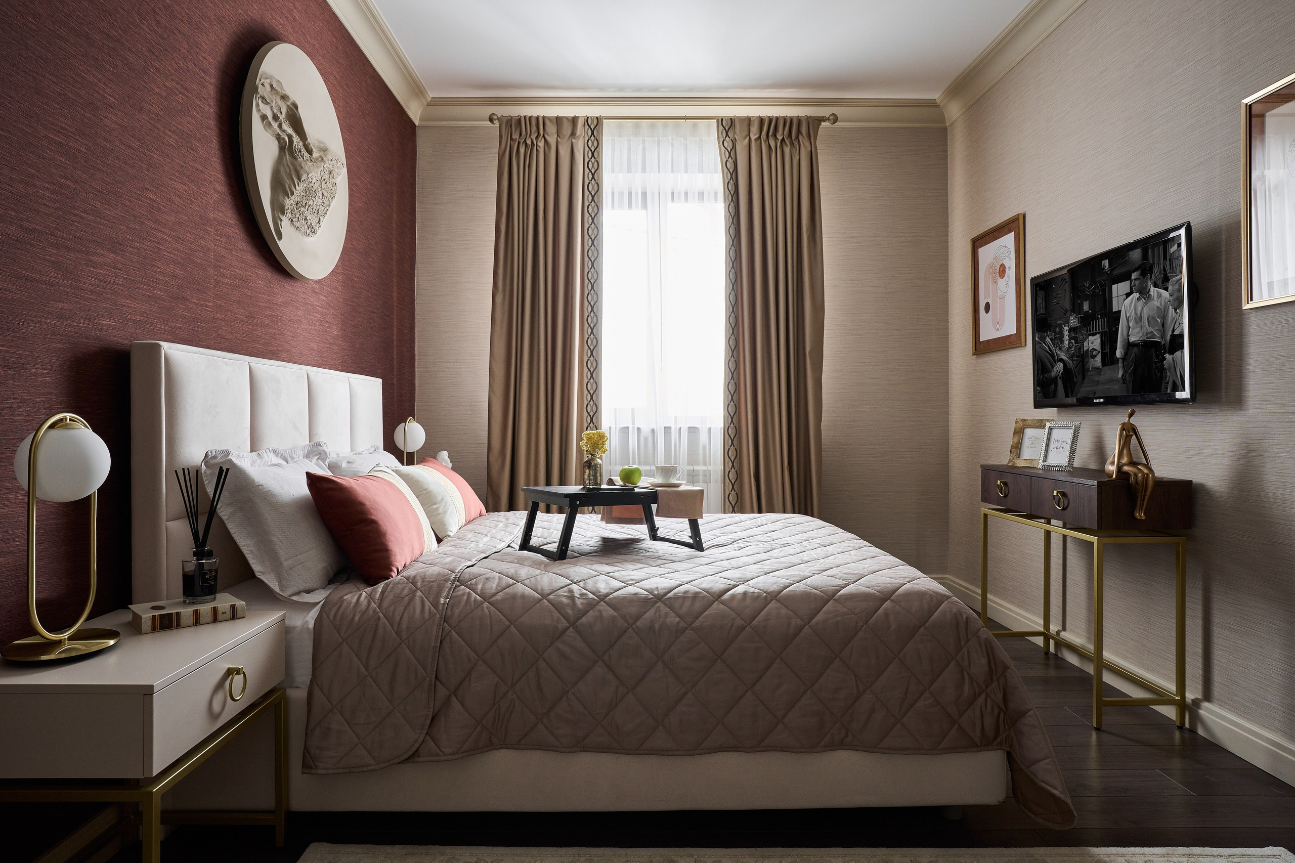 Спальня из проекта Ирины Кумсковой. Бояршинов Антон Интерьерный фотограф/видеограф Москва