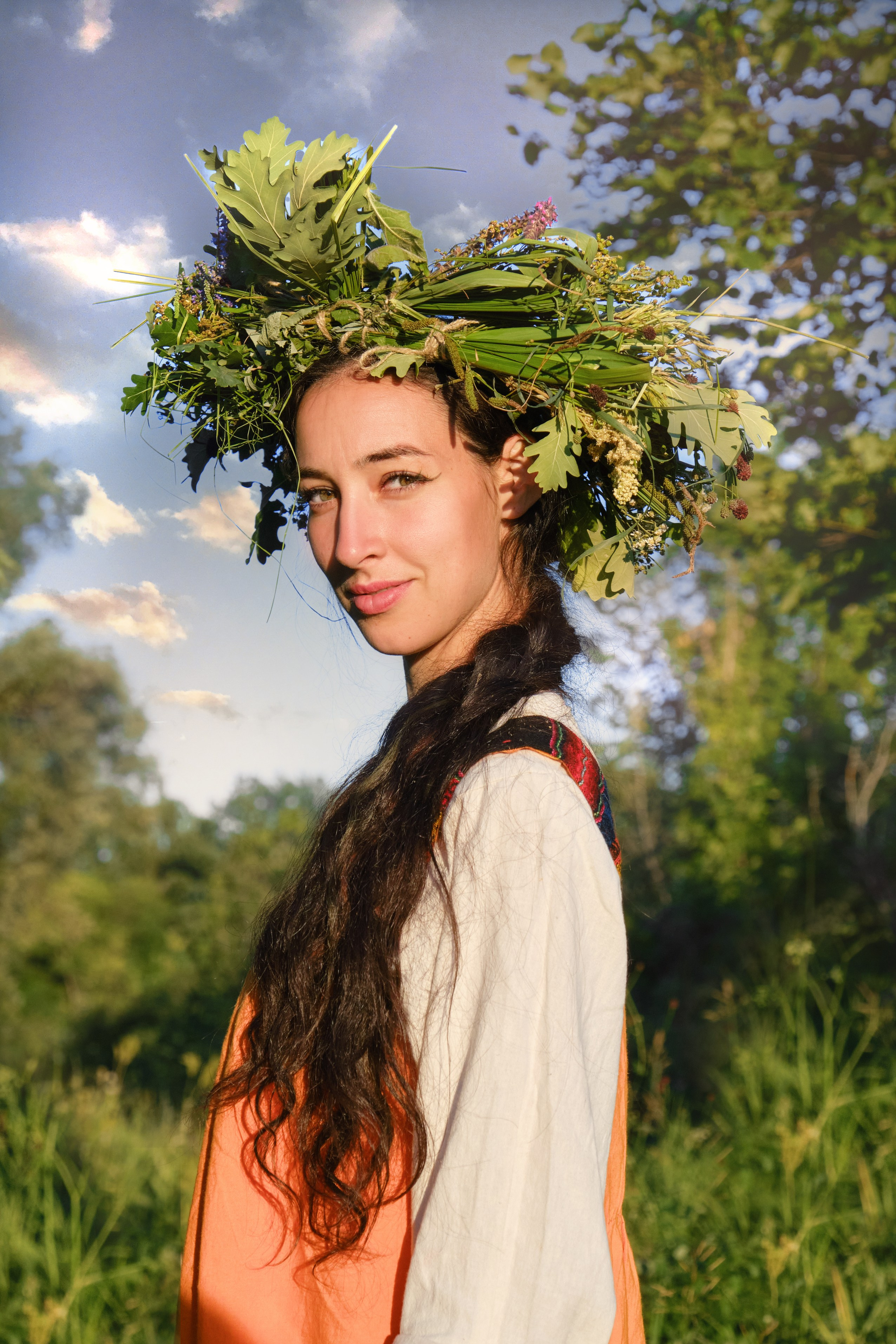 Летняя фотосессия на природе, в лесу, на улице. Семейная с детьми