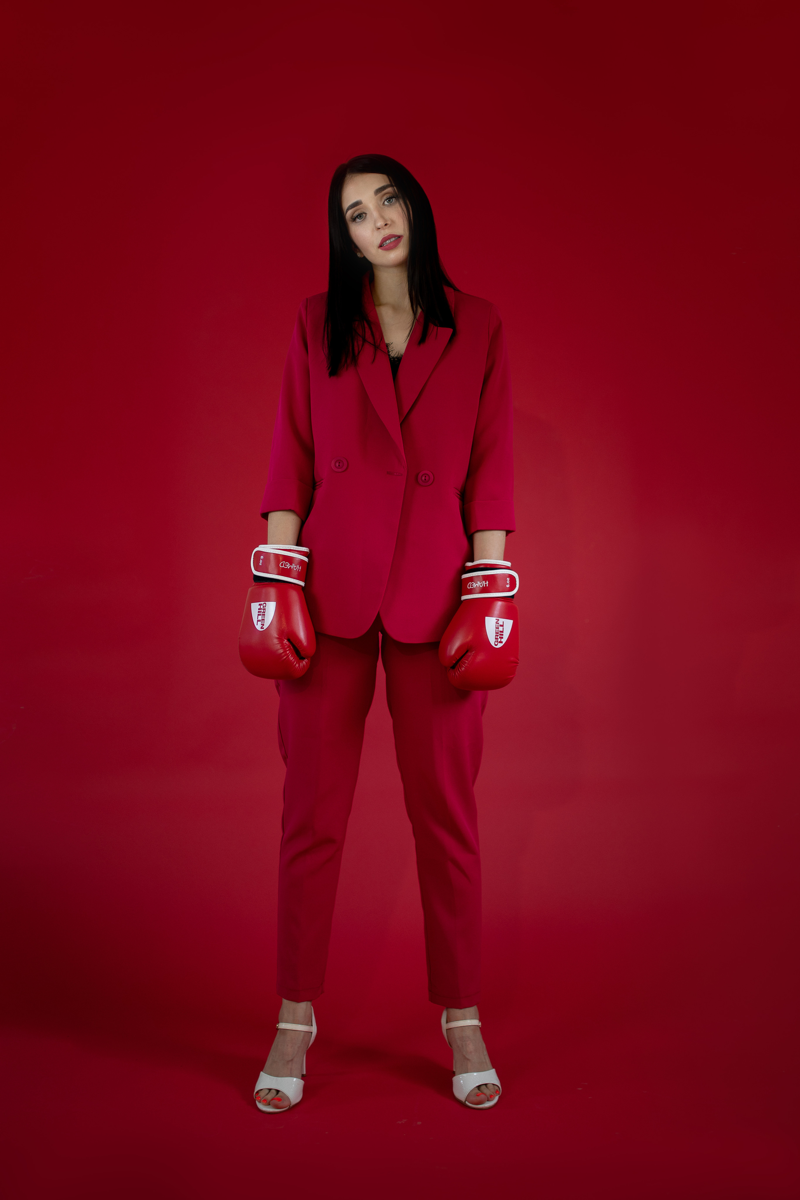 Ledy in red (Парабель, фотостудия). Семейный и детский фотограф София Шарабурко, Томская область