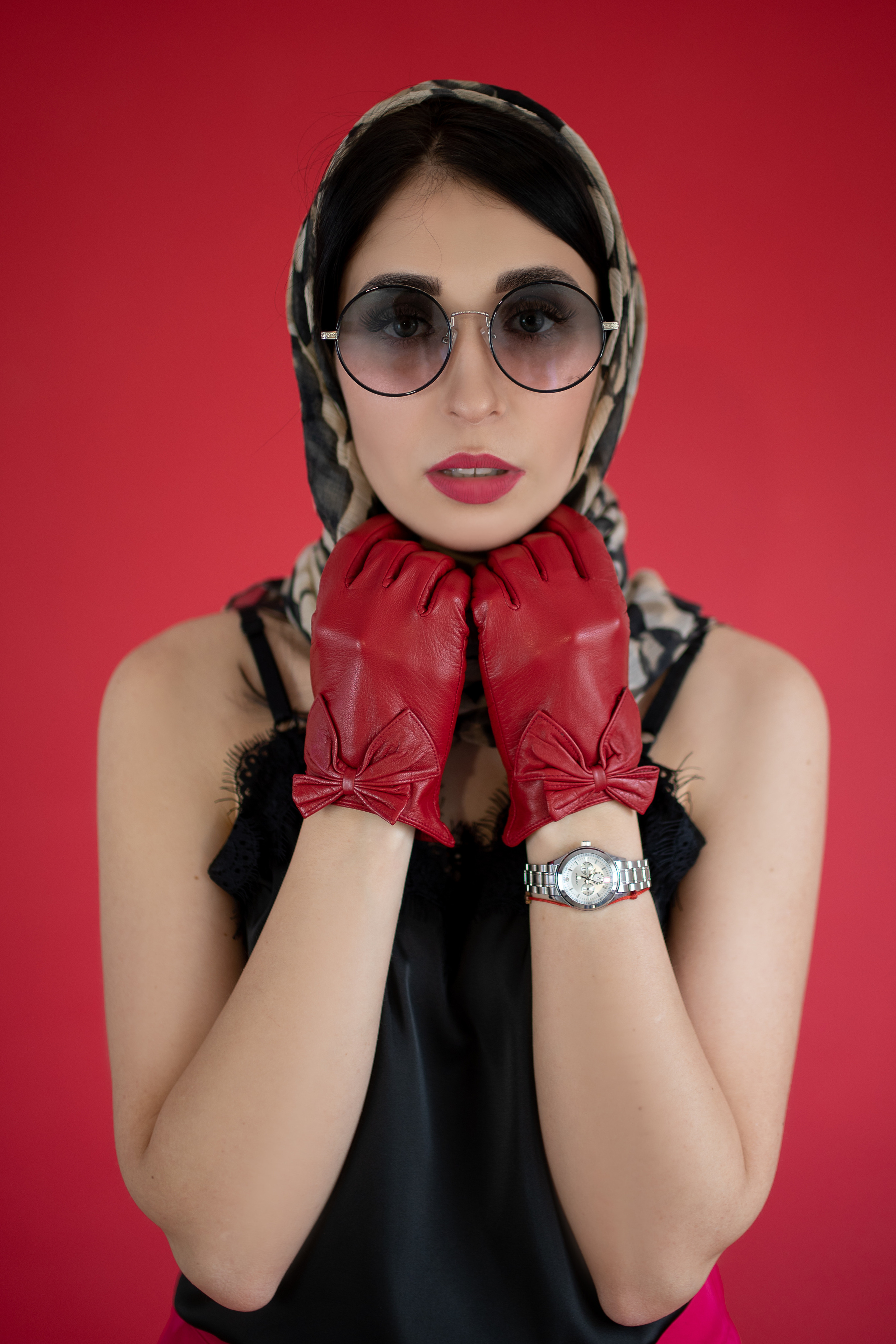 Ledy in red (Парабель, фотостудия). Семейный и детский фотограф София Шарабурко, Томская область