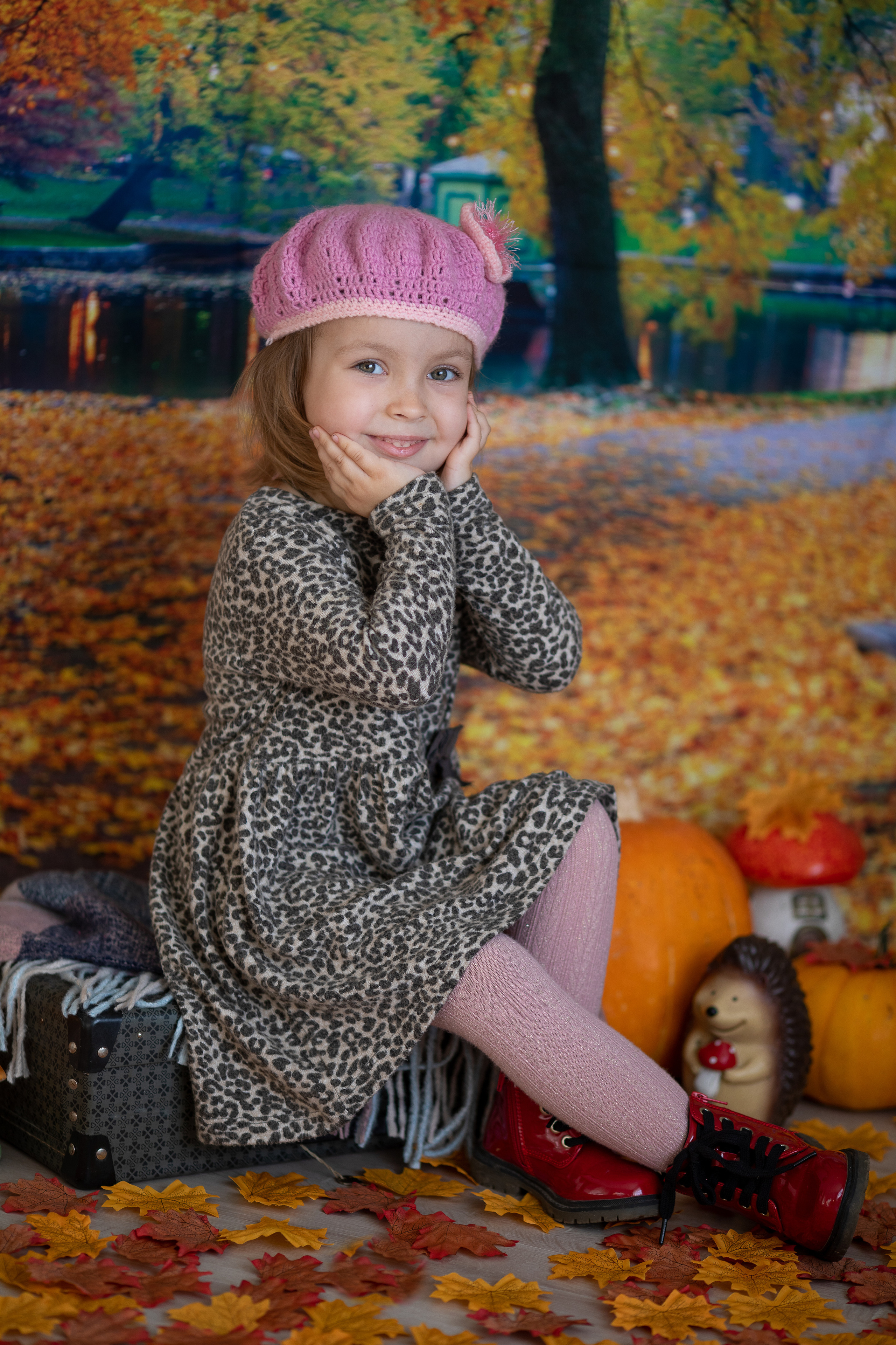 Осенний парк. Семейный и детский фотограф София Шарабурко, Томская область