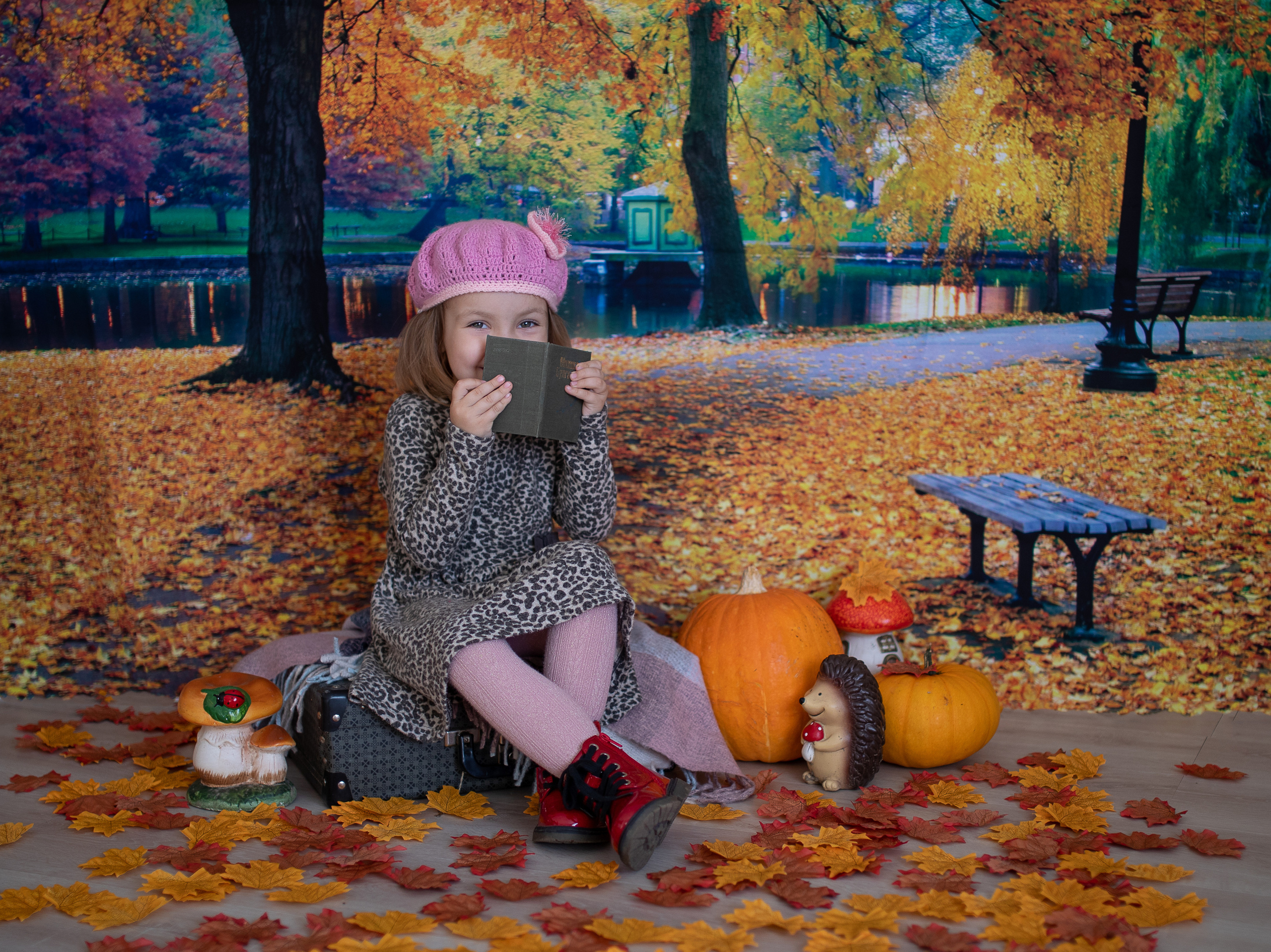 Осенний парк. Семейный и детский фотограф София Шарабурко, Томская область