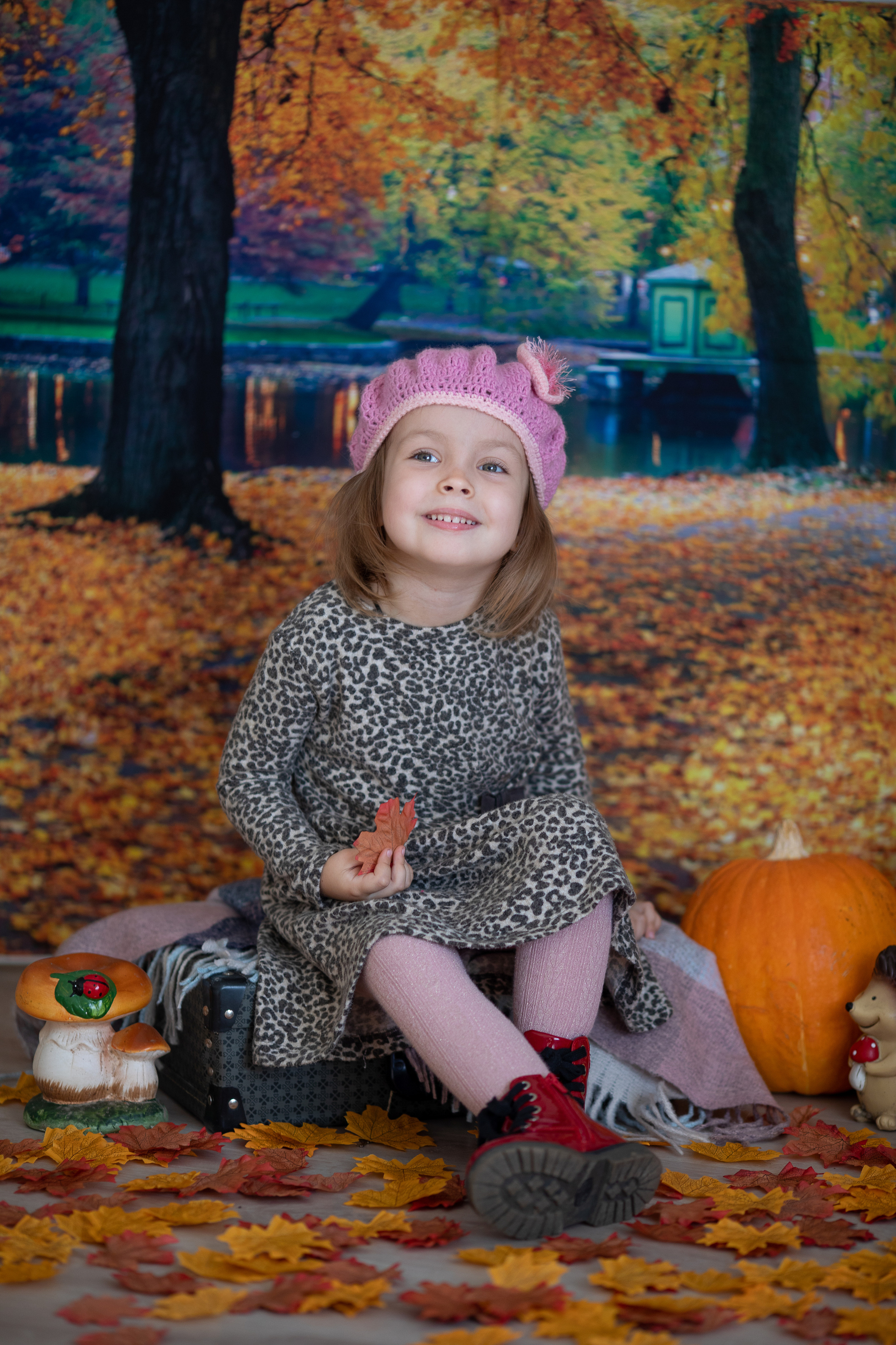 Осенний парк. Семейный и детский фотограф София Шарабурко, Томская область