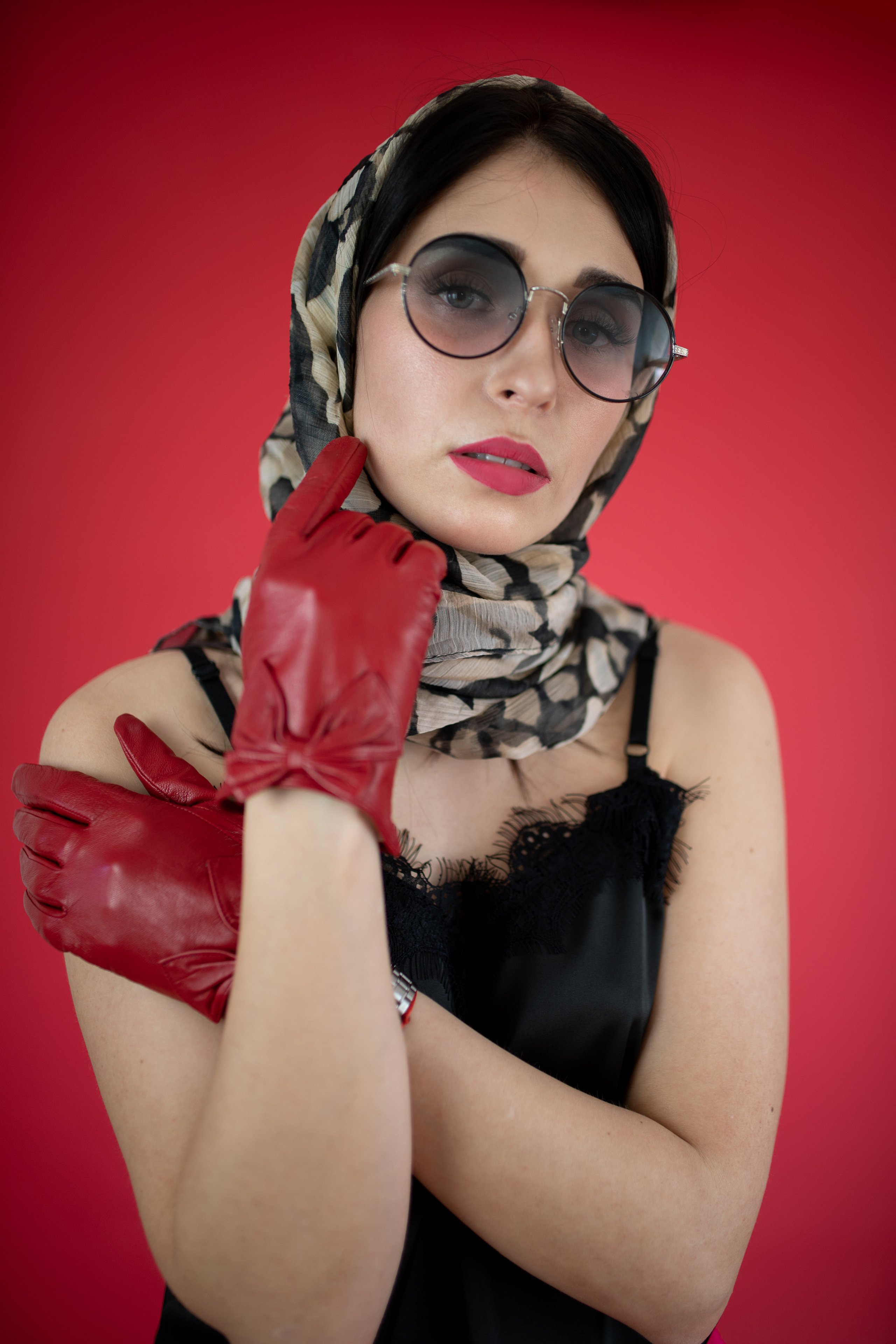 Ledy in red (Парабель, фотостудия). Семейный и детский фотограф София Шарабурко, Томская область